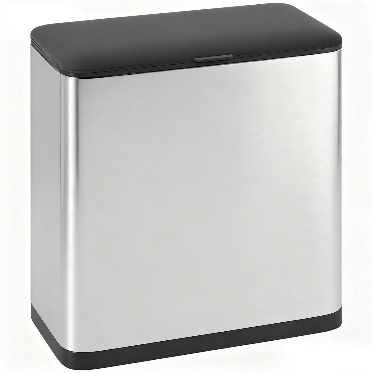HOMCOM 8L Hanging Kitchen Bin, Rubbish bin with Lid and Removable Inner Bucket for Under Cabinet Door, Under Sink, Office