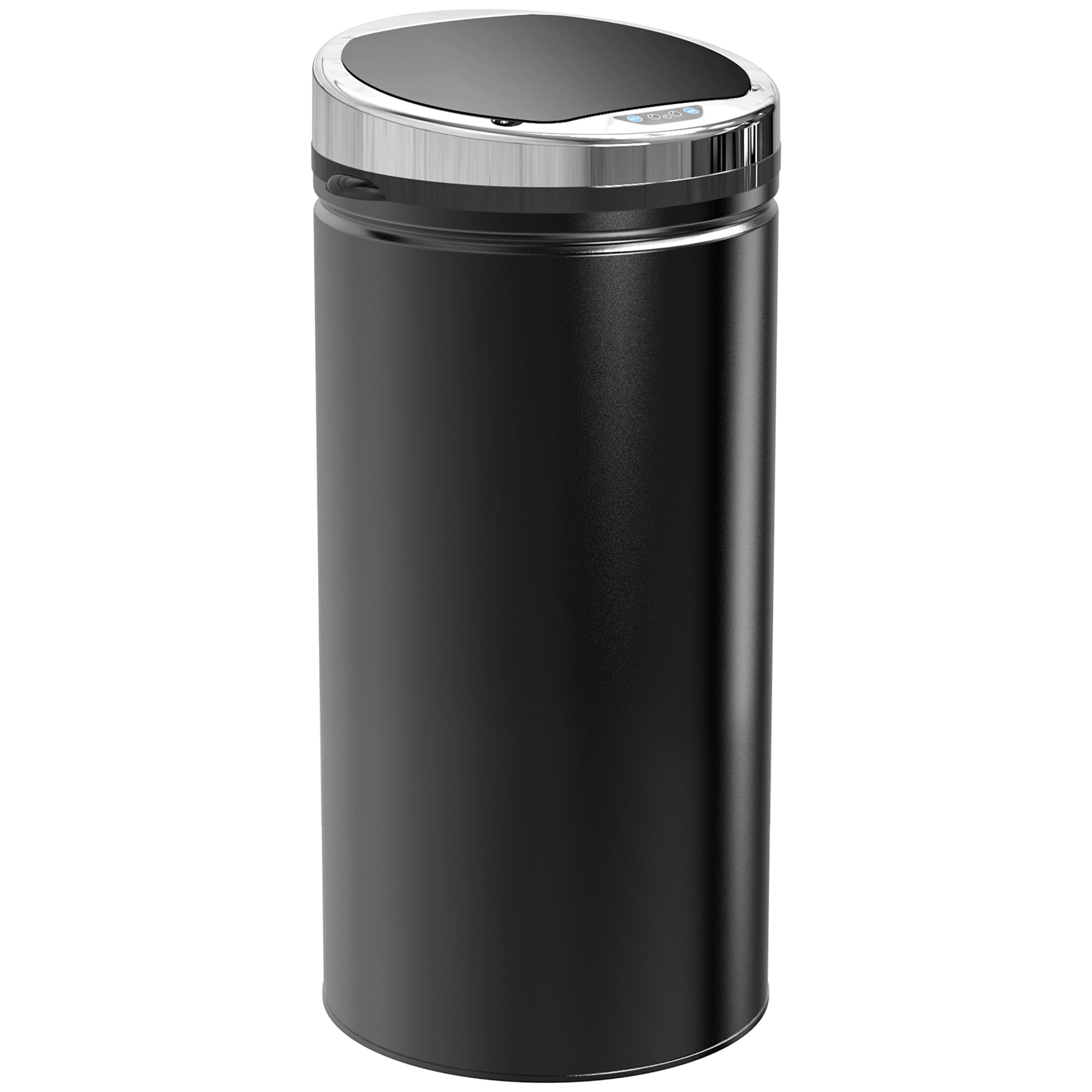 HOMCOM 42L Sensor Bin for Kitchen Waste Automatic Dustbin Motion Detection Dustbin Stainless Steel Rubbish Can with Bucket, Black - North Peak Garden Furniture