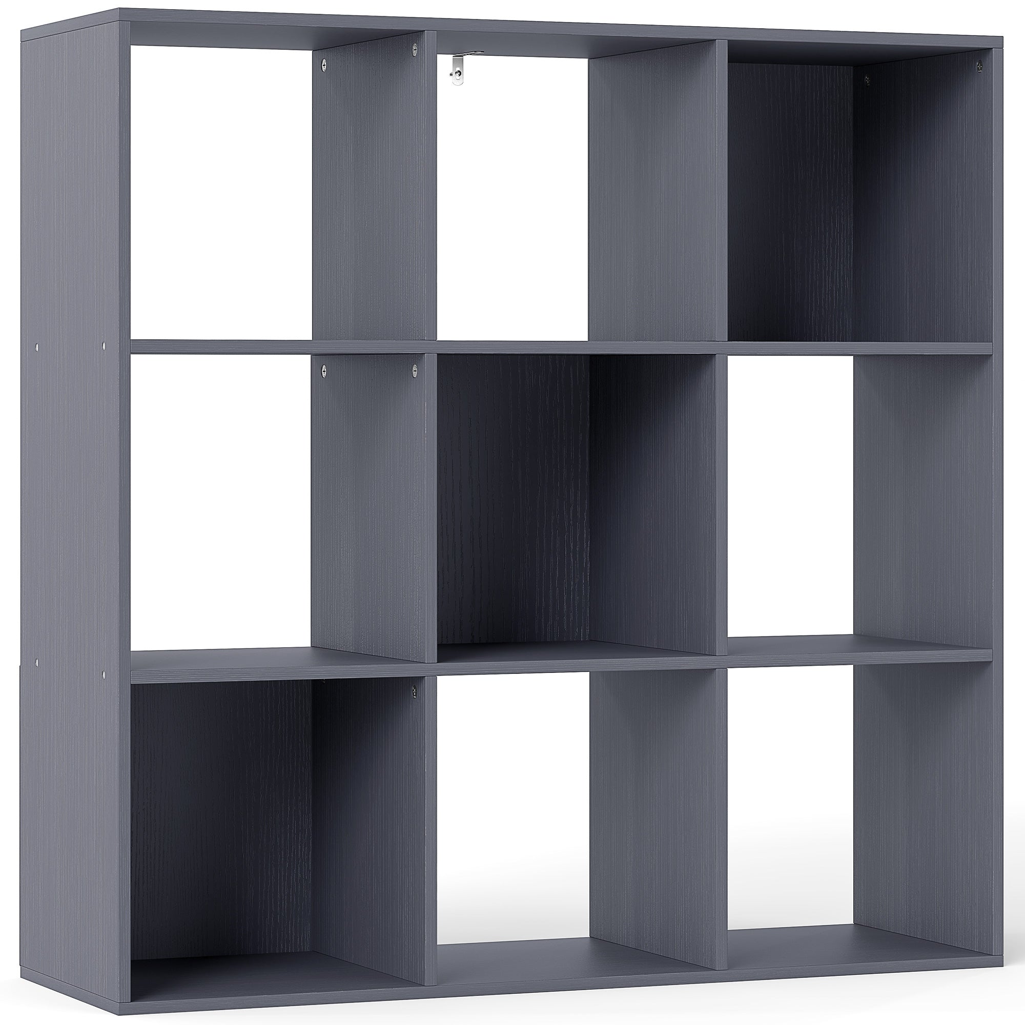 HOMCOM Nine-Cube Storage Shelf - Grey