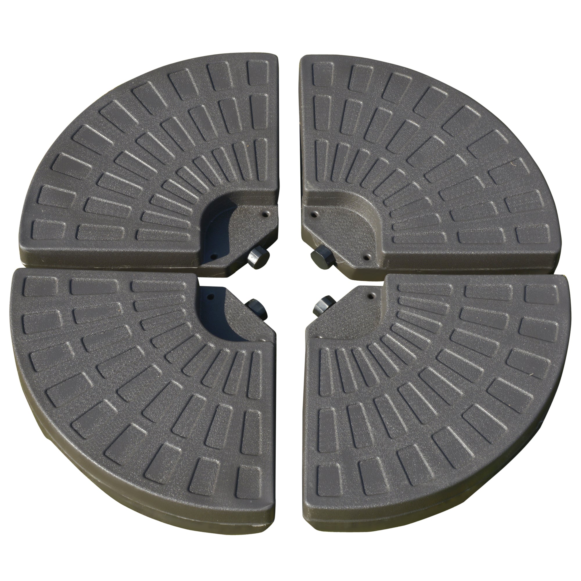 Outsunny Set of 4 Fillable Parasol Weights - 100kg - North Peak Garden Furniture