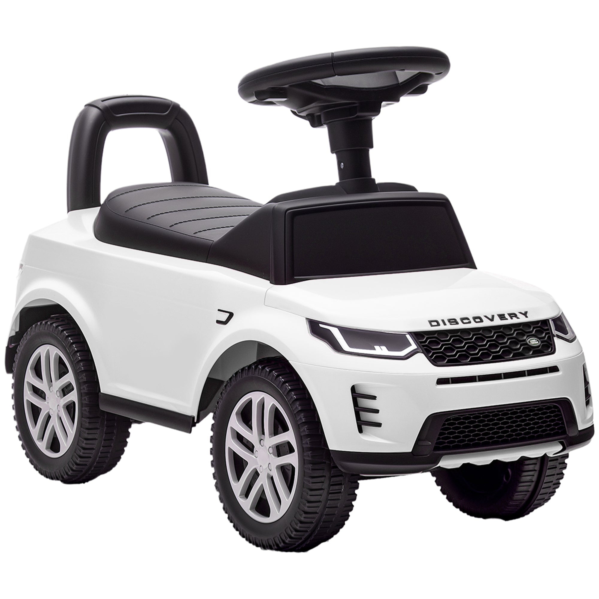 AIYAPLAY Land Rover Licensed Toddler Ride on Car with Horn, Engine Sounds, Under-Seat Storage, for 18-36 Months, White