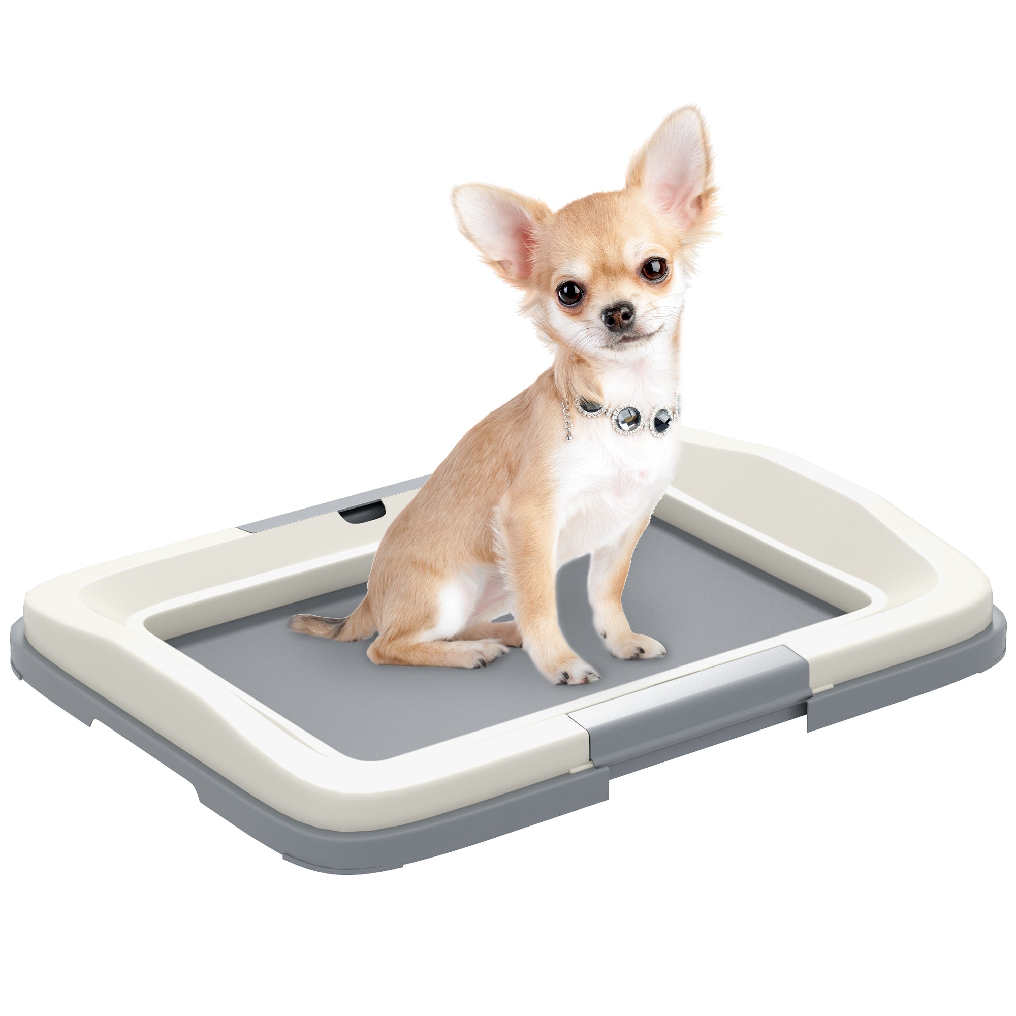 PawHut Dog Toilet Tray for Training Dogs, Dog Litter Tray for Indoor, Outdoor, 47 x 34 x 6cm - North Peak Garden Furniture