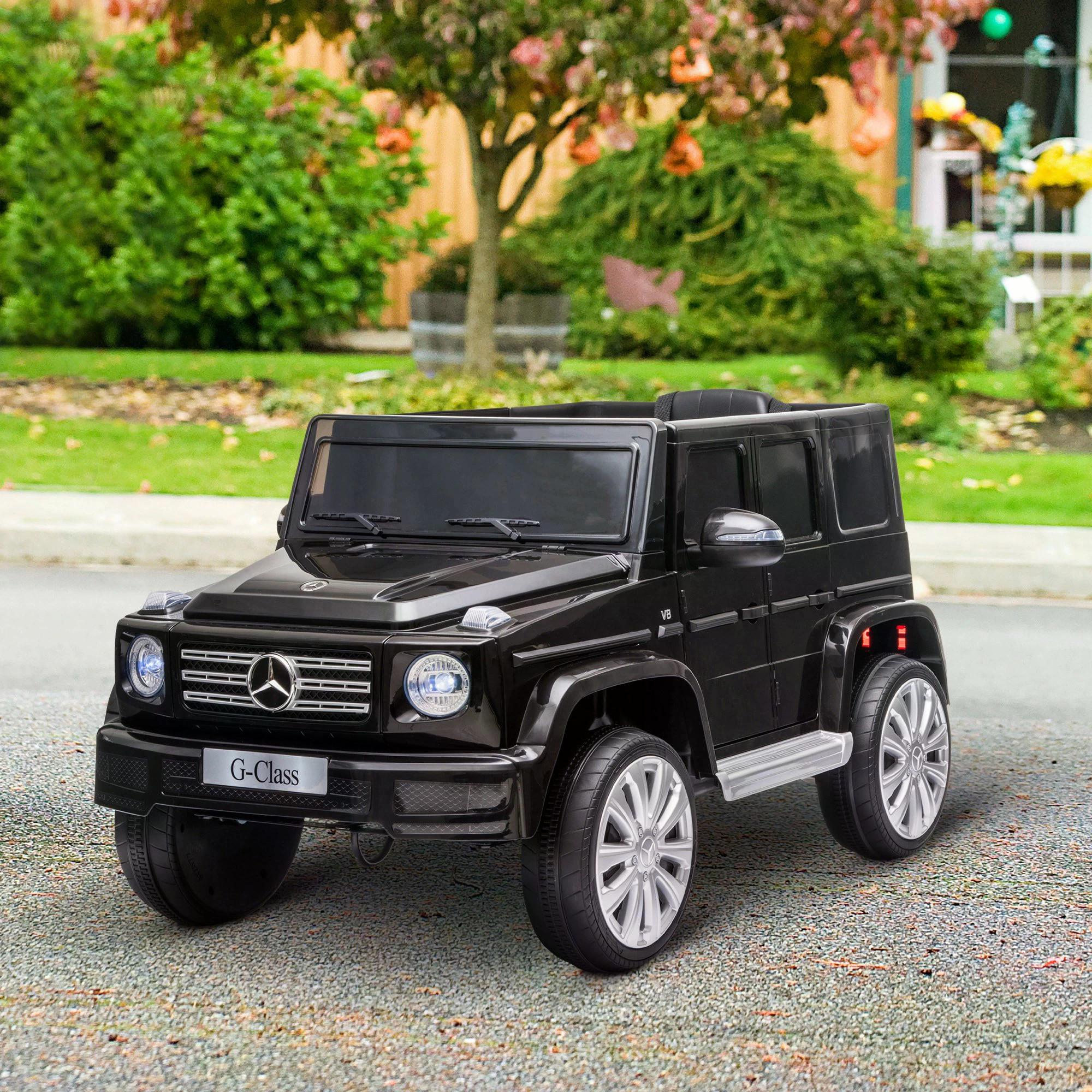 HOMCOM Mercedes Benz G500 12V Kids Electric Ride On Car Toy w/ Remote Control - North Peak Garden Furniture