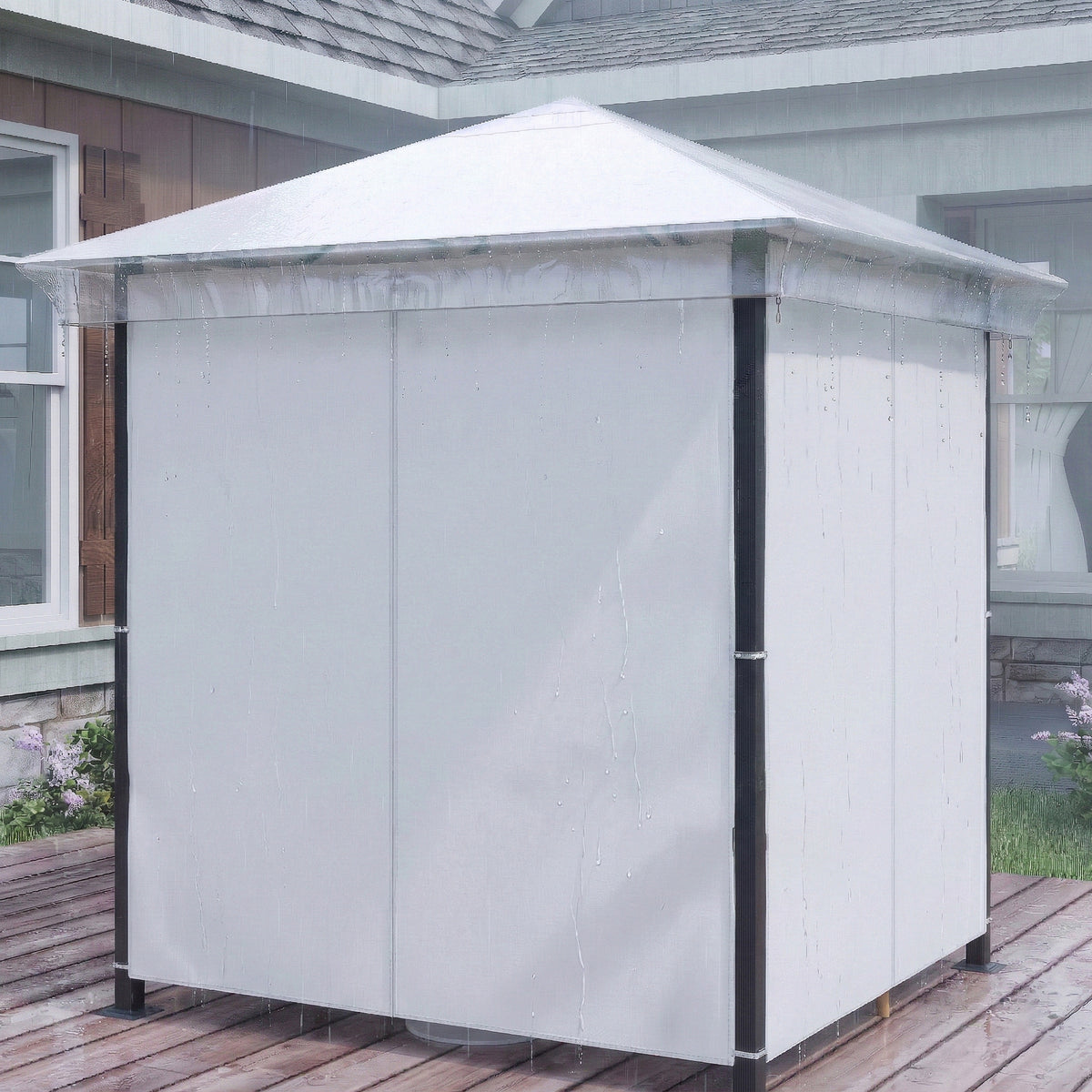 Outsunny 2 x 2 (m) Gazebo Protective Cover, Waterproof Cover for Gazebo, Canopy and Tent