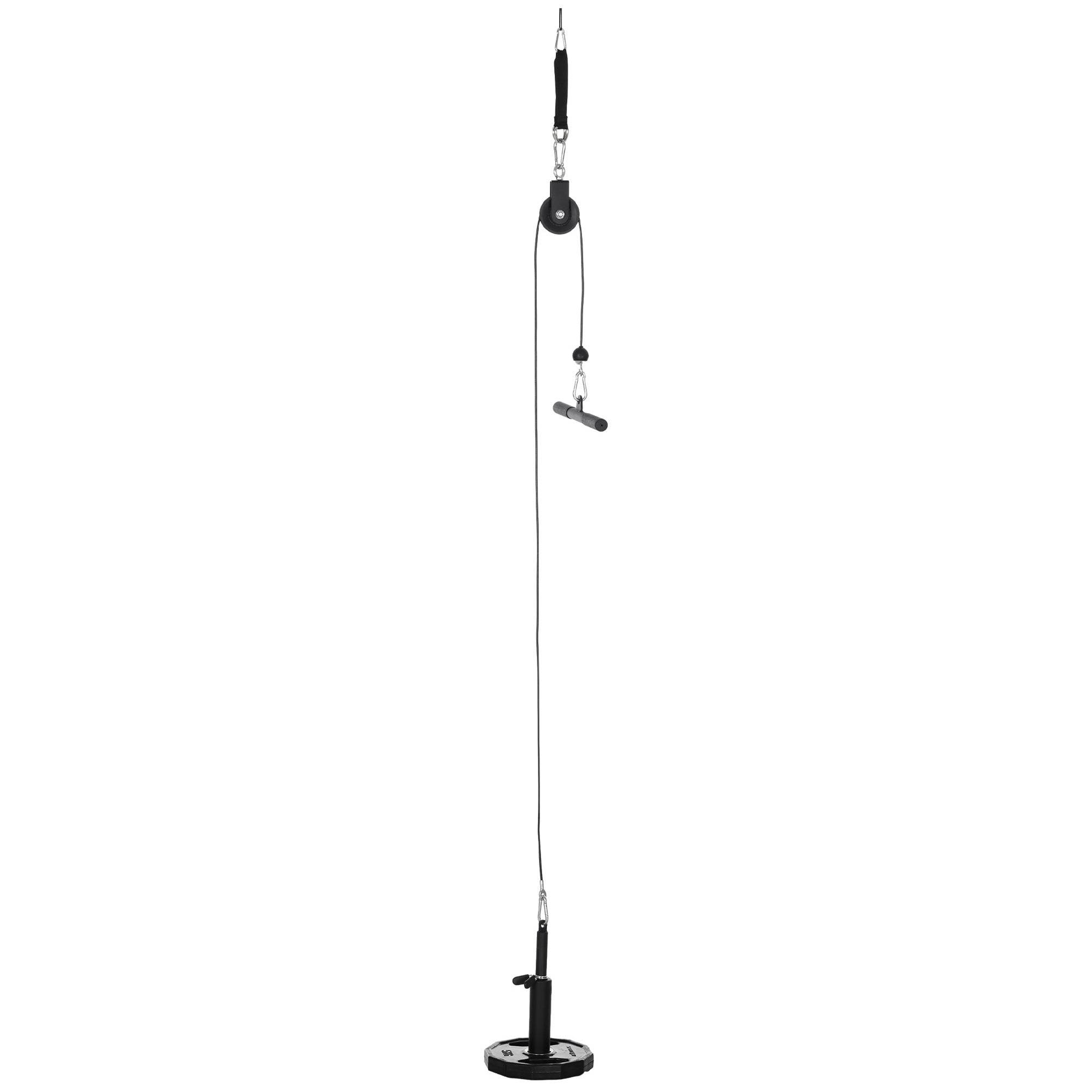 SPORTNOW Cable Machine Pulley System, Lats Pull Down System, with DIY Loading Weight Pin