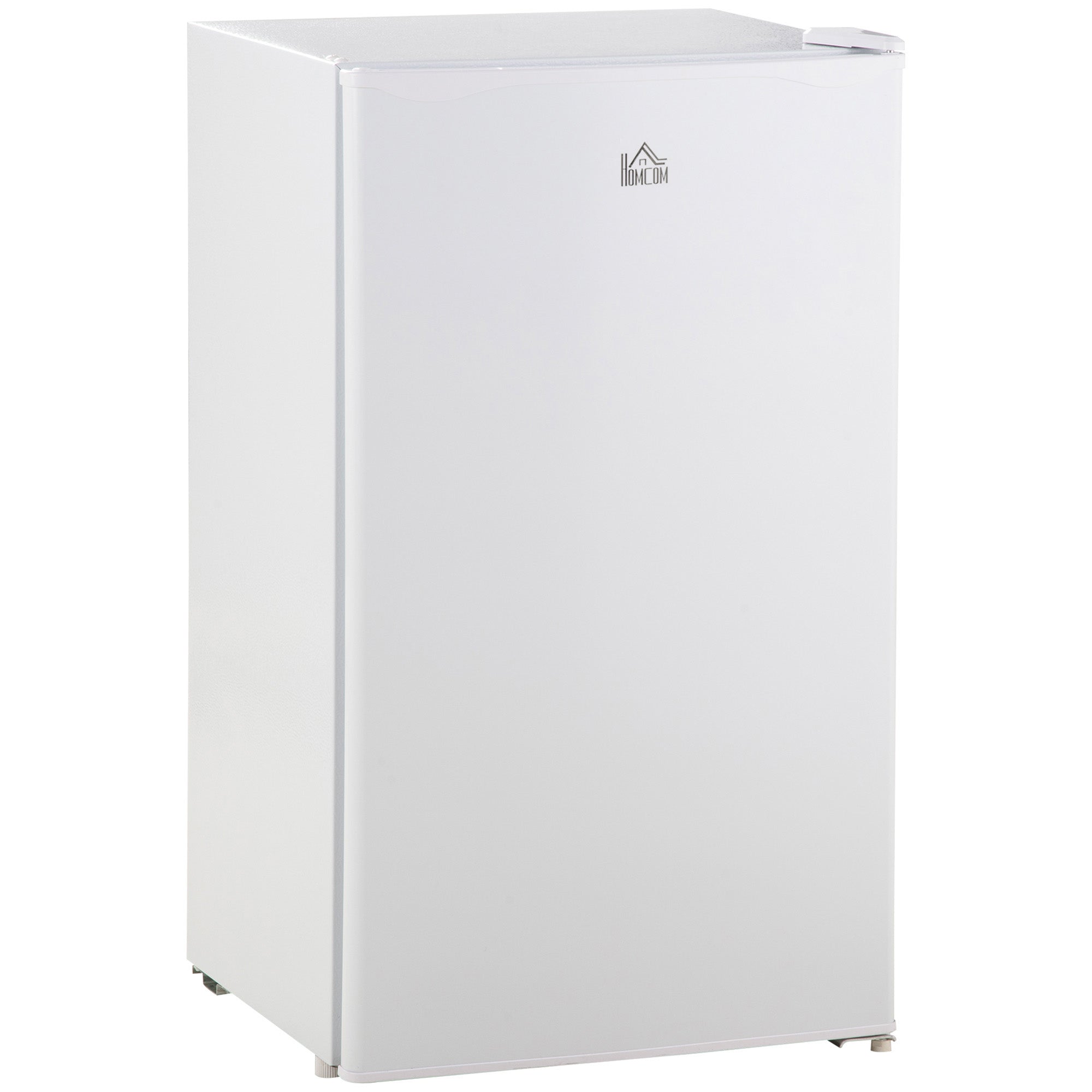 HOMCOM 91 Litre Freestanding Under Counter Fridge Freezer with Chiller Box, Reversible Door, Adjustable Thermostat, 47.5cm Wide, Noise Level: Decibels 40, White - North Peak Garden Furniture