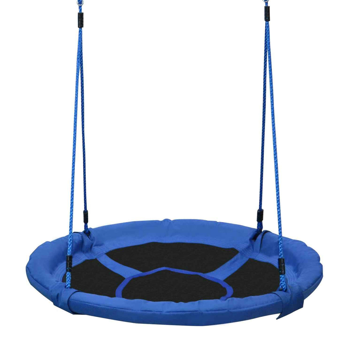 HOMCOM Kid Nest Swing Seat Saucer Tree Swing 40 Inch/100cm for Outdoor Indoor Blue
