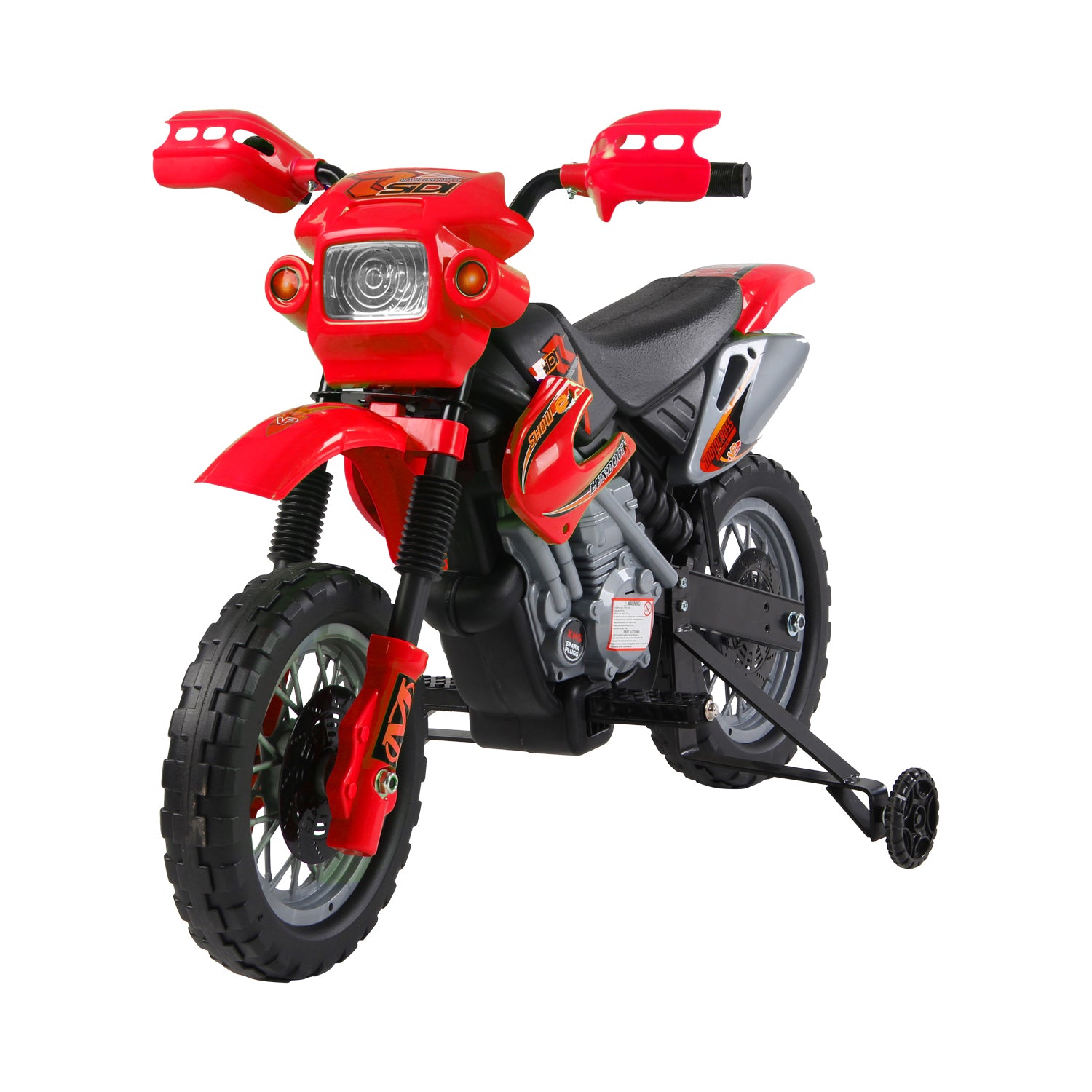 HOMCOM 6V Kids Child Electric Motorbike Ride on Motorcycle Scooter Children Toy Gift for 3-6 Years (Red) - North Peak Garden Furniture