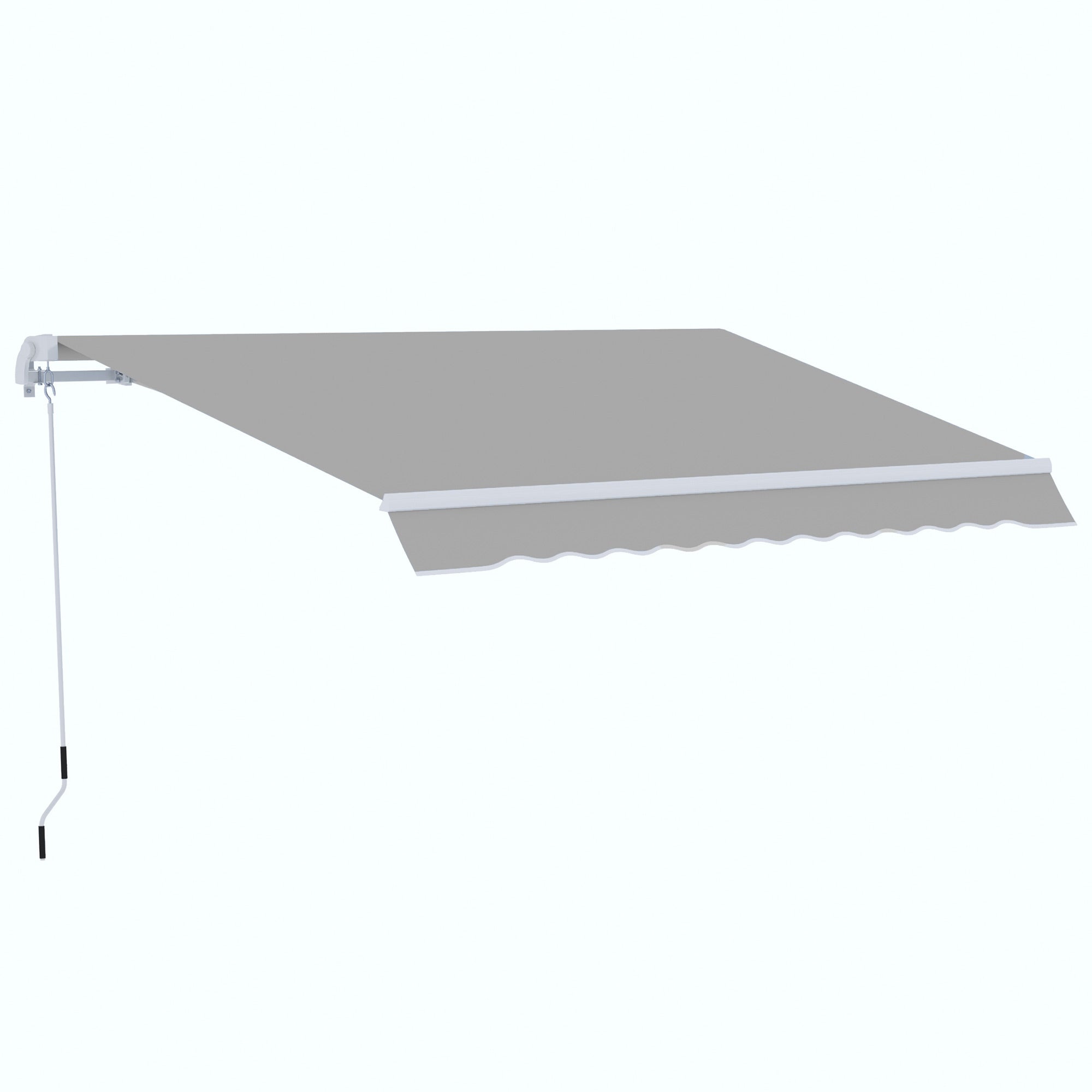 Outsunny Garden Patio Manual Awning Canopy Sun Shade Shelter Retractable 4 Size 5 Colour - North Peak Garden Furniture