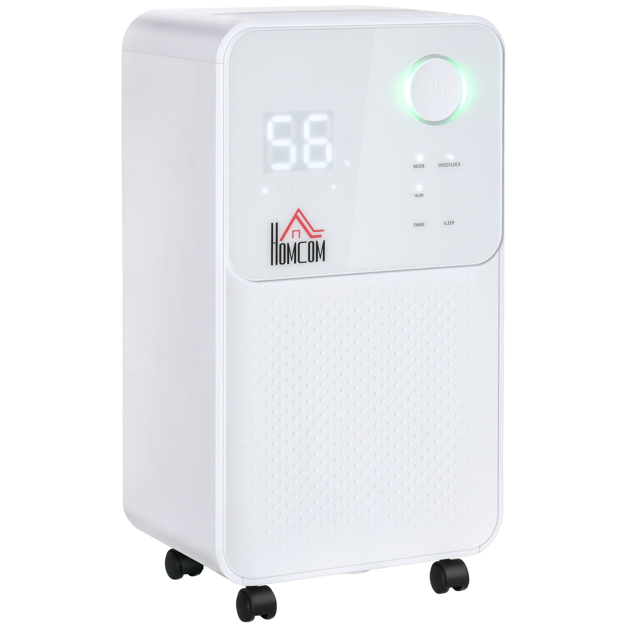 HOMCOM 12L/Day 2000ML Portable Quiet Dehumidifier for Home Laundry Room Bedroom Basement, Electric Moisture Air De-Humidifier with 4 Modes - North Peak Garden Furniture