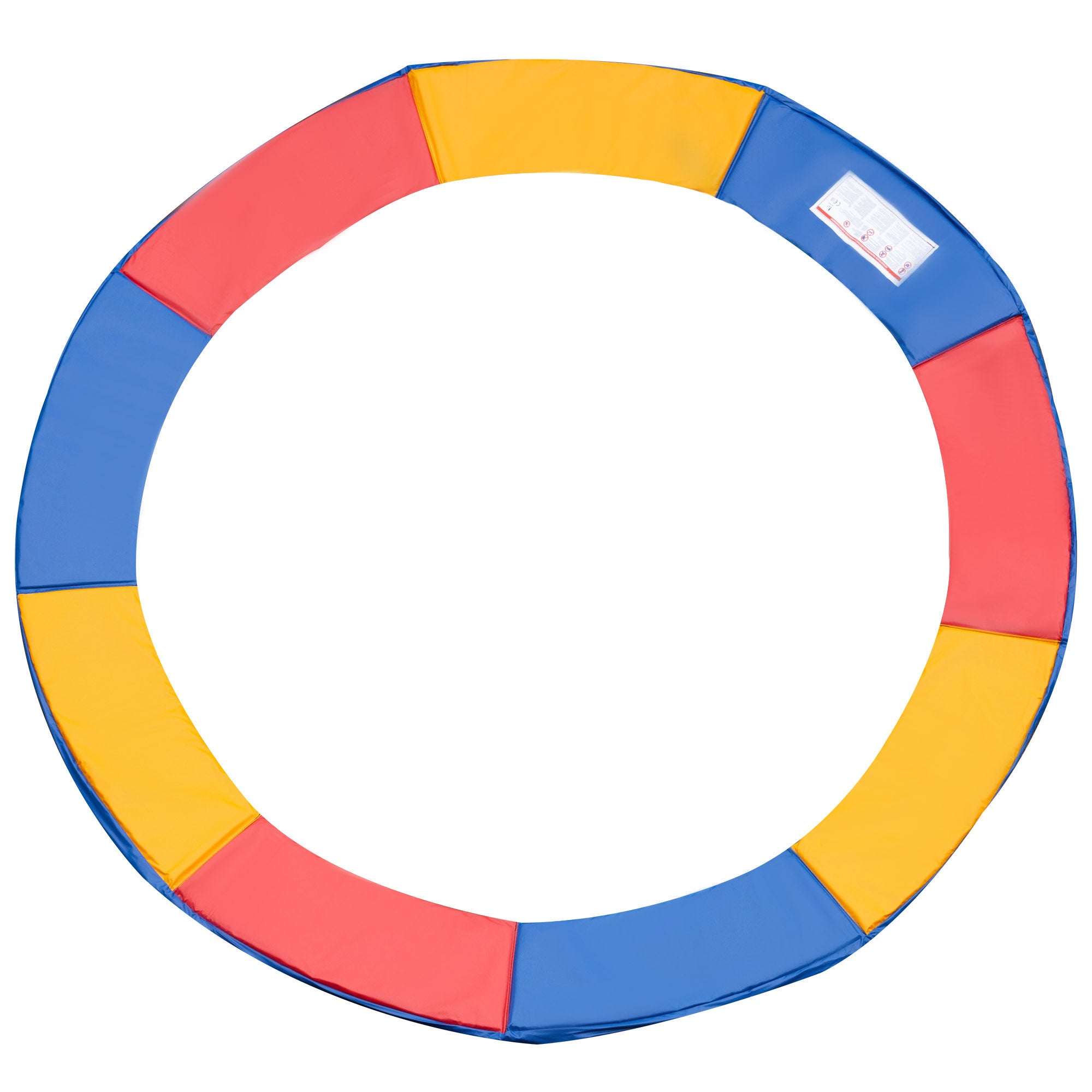 HOMCOM 10FT Trampoline Pad, Φ305cm Trampoline Accessories Surround Safety Pad Foam Padding Pads Replacement Spare, Multi-Colour