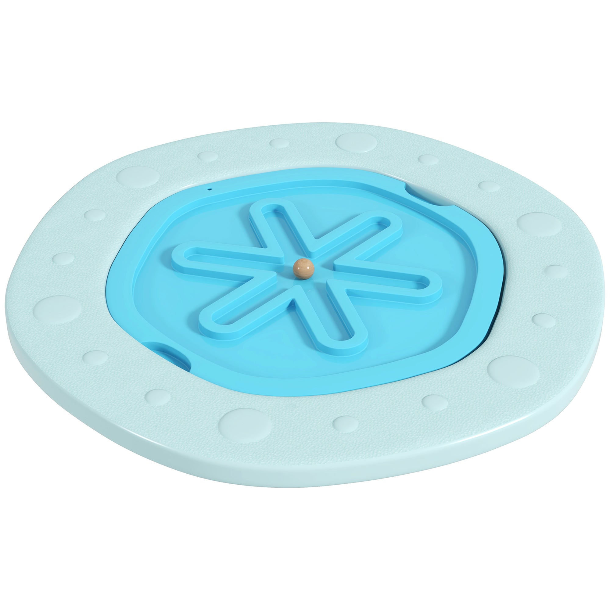 ZONEKIZ Two-In-One Balance Board, Kids Wobble Board with Ball - Blue - North Peak Garden Furniture