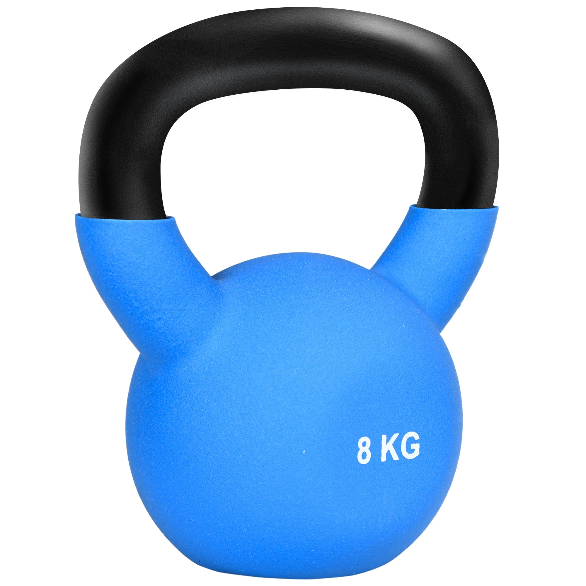 HOMCOM Soft Kettlebell, 8kg Kettle Bell with Non-Slip Handle for Home Gym Weight Lifting and Strength Training, Blue - North Peak Garden Furniture