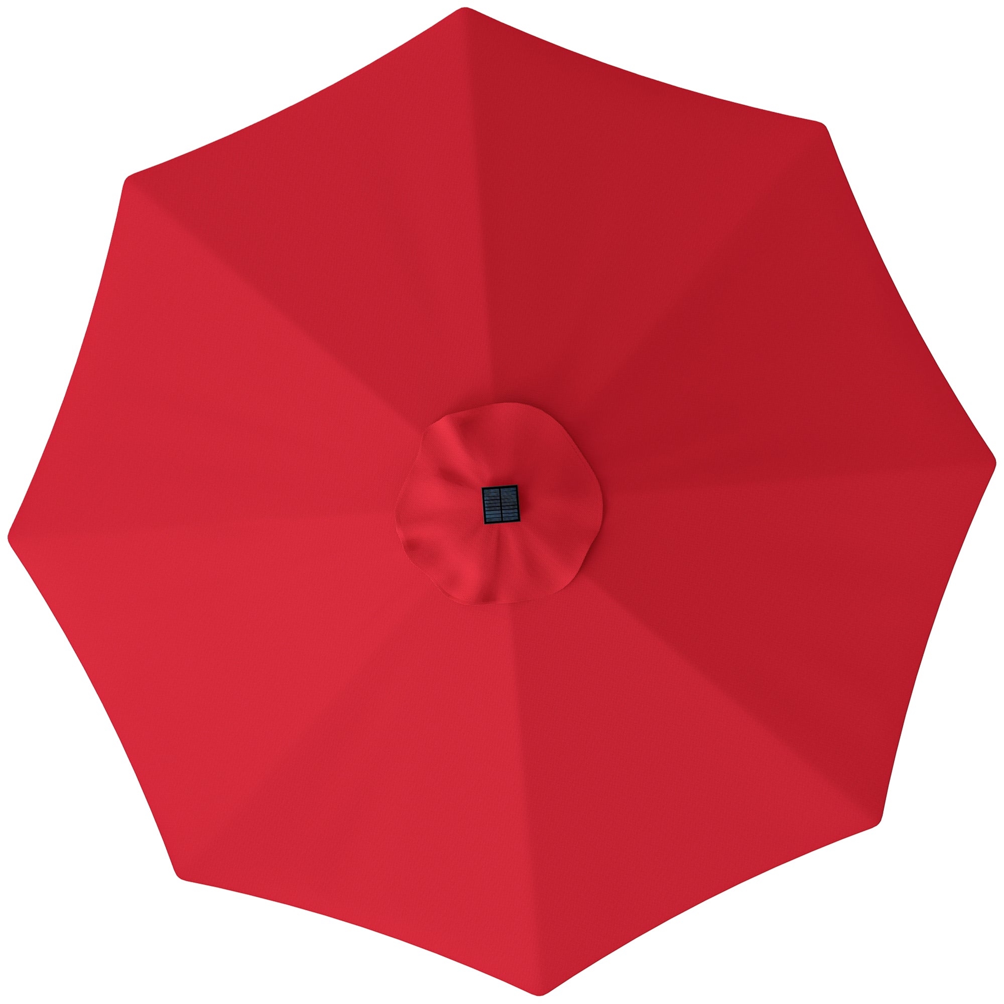Outsunny 3 m Replacement Parasol Canopy with Top Vent, UPF 50+ Garden Parasol Replacement Canopy, 8 Rib Parasol Cover Replacement Fits Various Frames, Red - North Peak Garden Furniture