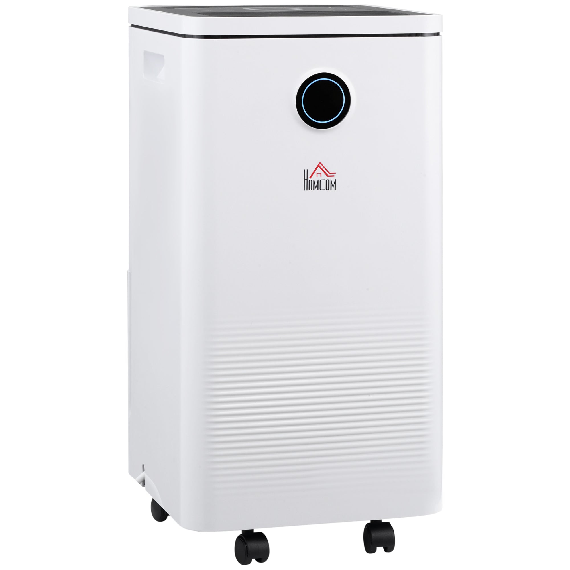 HOMCOM 10L/Day Dehumidifier with 2.5L Water Tank, Digital Display, Intelligent & Sleep Mode, 24H Timer, Laundry Clothes Drying, for Home and Large Room Basement - North Peak Garden Furniture