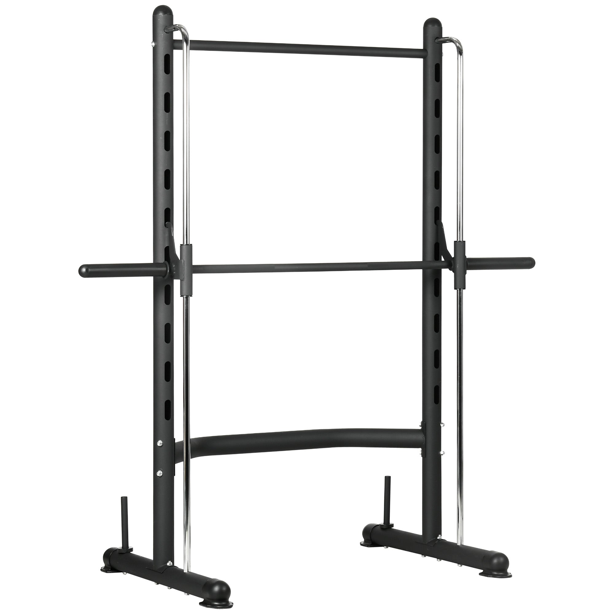 HOMCOM Adjustable Squat Rack, with Pull Up Bar, Barbell Bar for Home Gym - North Peak Garden Furniture