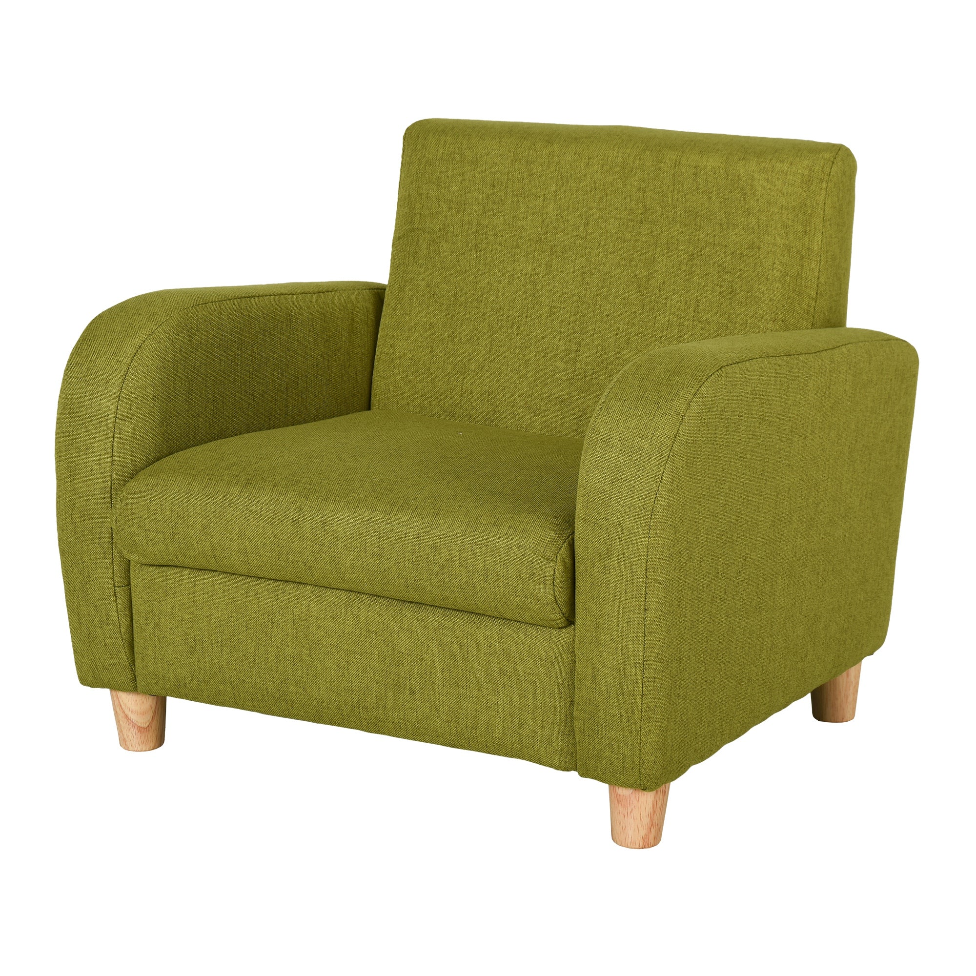 HOMCOM Children Armchair Mini Sofa Wood Frame Anti-Slip Legs High Back - North Peak Garden Furniture