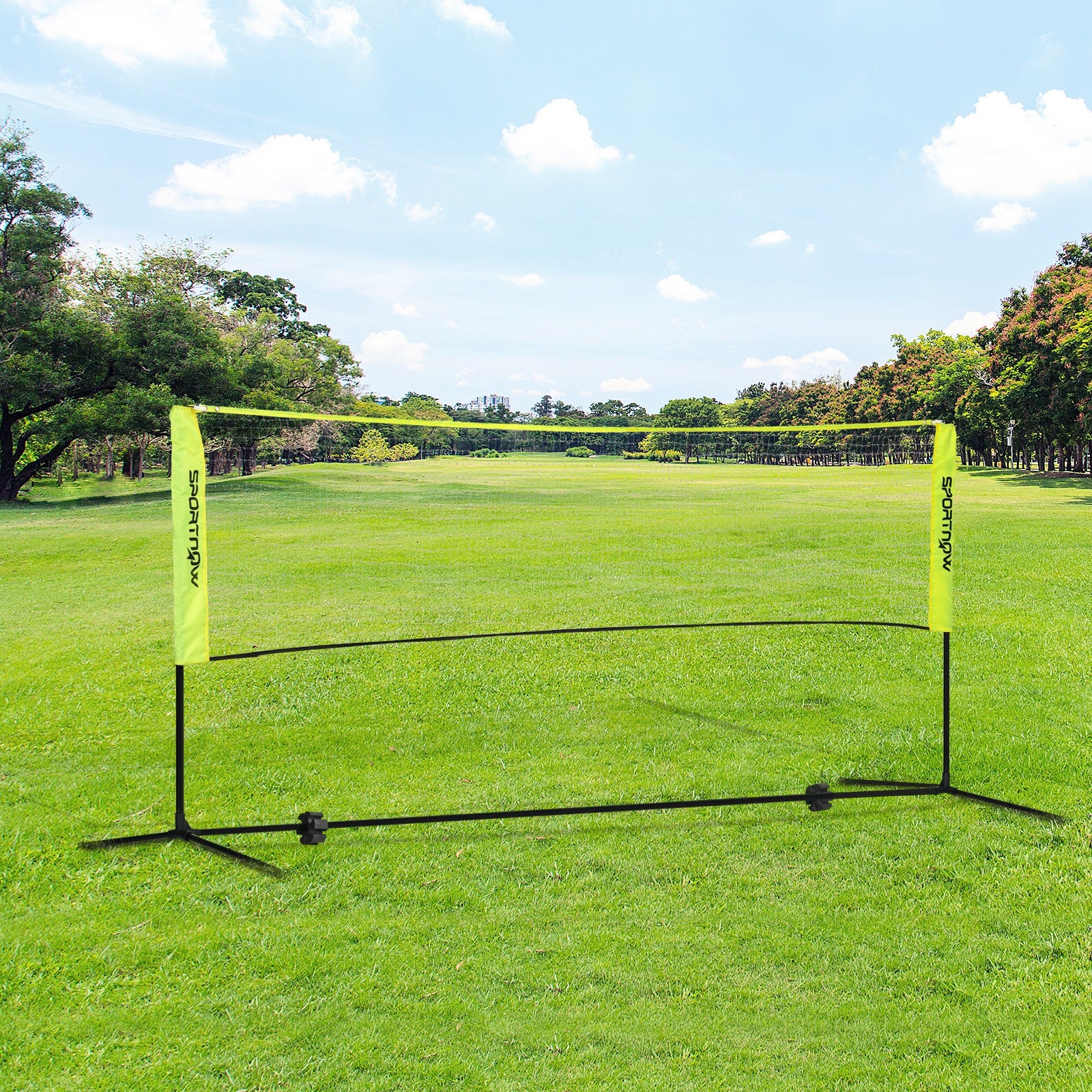 SPORTNOW 3m Badminton Net, Height Adjustable Outdoor Sports Net, with Carry Bag, for Tennis, Pickleball, Volleyball - North Peak Garden Furniture