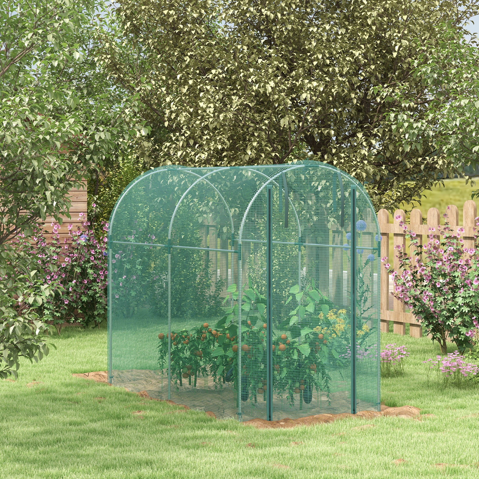 Outsunny 240 x 120cm Mini Polytunnel Greenhouse - North Peak Garden Furniture