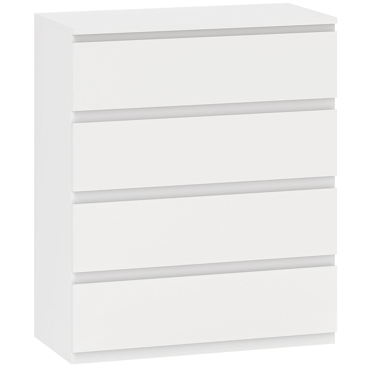 HOMCOM Chest of Four Drawers - White