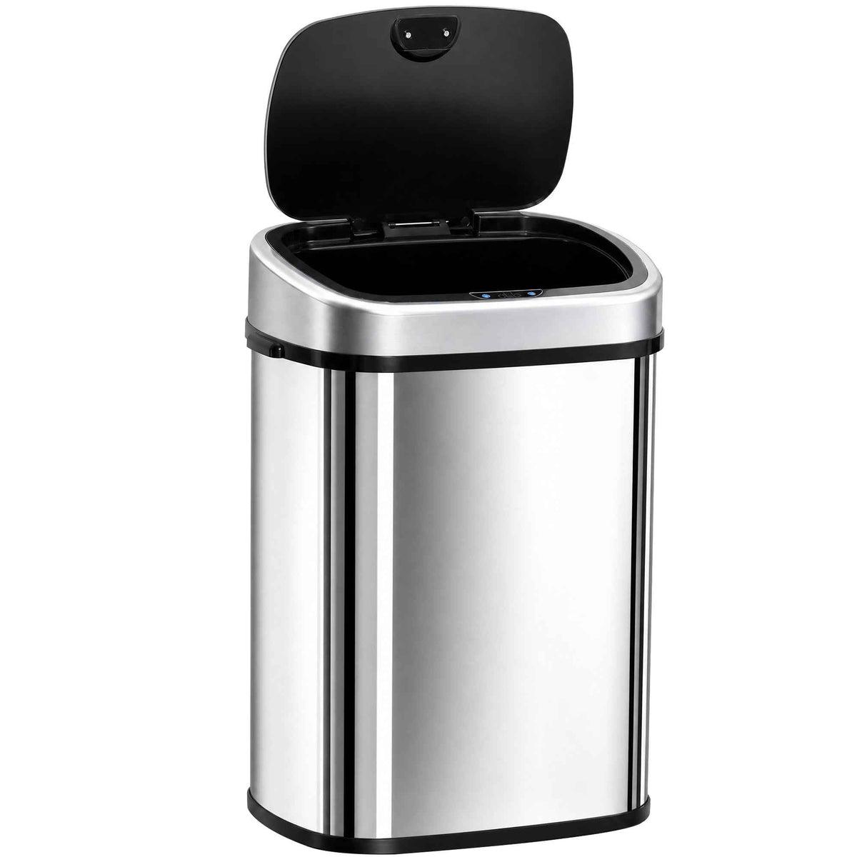 HOMCOM Stainless Steel Kitchen Sensor Dustbin Automatic Touchless Rubbish Garbage Waste Bin 48L Silver