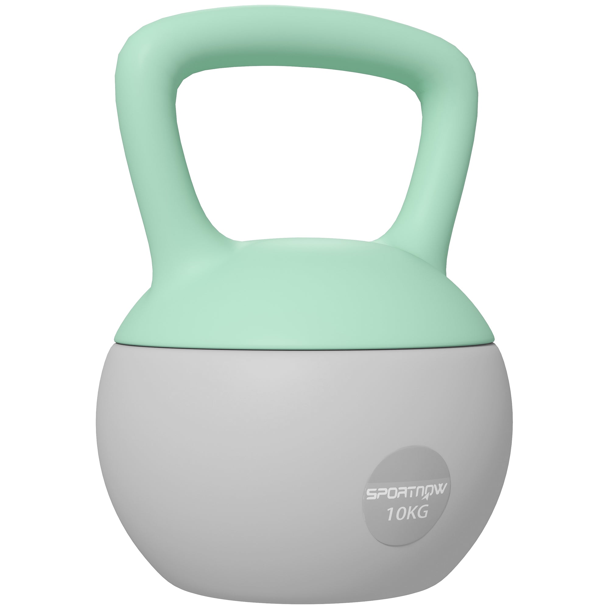SPORTNOW 10KG Kettlebell, Soft Kettle Bell with Non-Slip Handle for Home Gym Weight Lifting and Strength Training - North Peak Garden Furniture