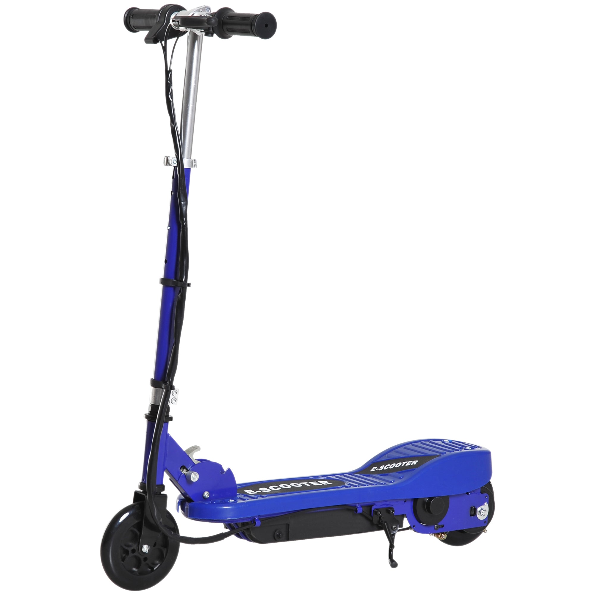 HOMCOM Folding Electric Kids Scooter Ride on Age 7-14, Blue/Black - North Peak Garden Furniture