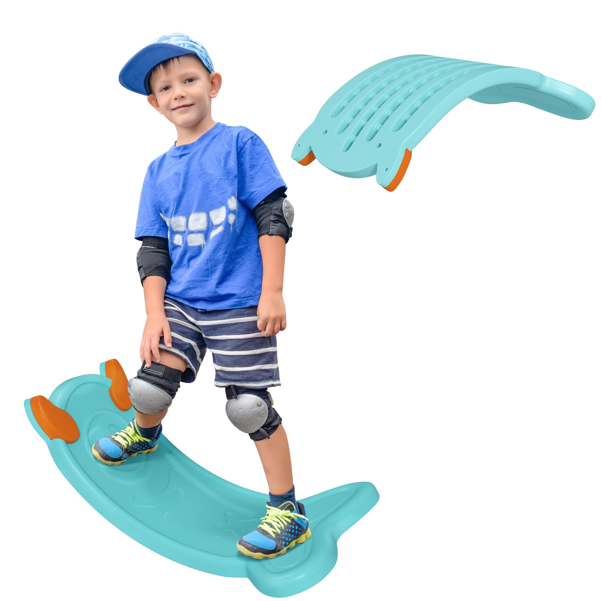 AIYAPLAY Balance Board for Kids Balance Training & Sensory Play, Light Blue - North Peak Garden Furniture