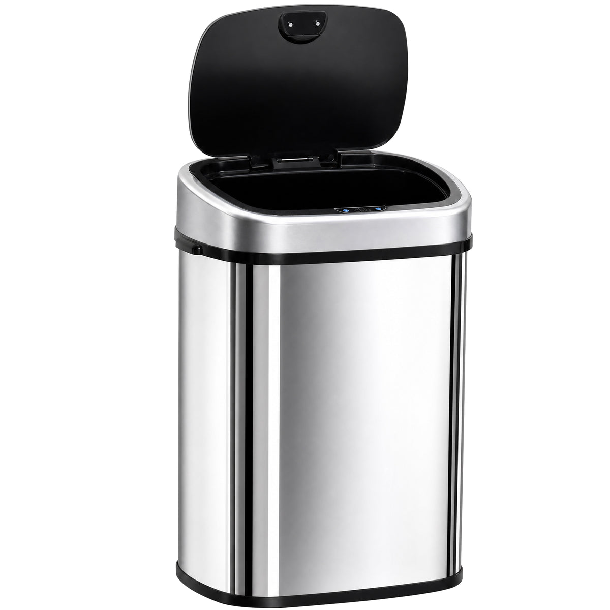 HOMCOM Stainless Steel Kitchen Sensor Dustbin Automatic Touchless Rubbish Garbage Waste Bin 58L Silver