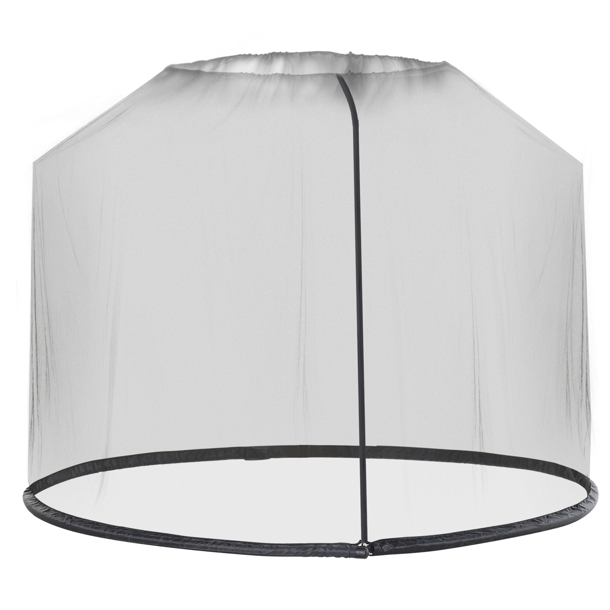 Outsunny 2.3m Umbrella Table Screen Outdoor Patio Cover Mosquito Insect Net Zipped Door - North Peak Garden Furniture