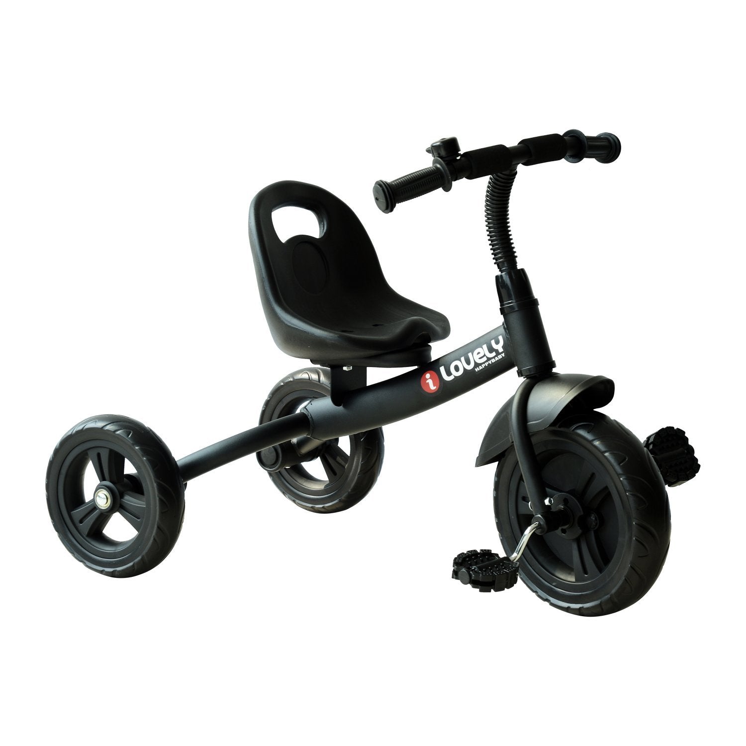 HOMCOM Kids Trike Toddler Tricycle Children Ride on 3 Wheels Bike For 1.5 - 4 Years Black - North Peak Garden Furniture