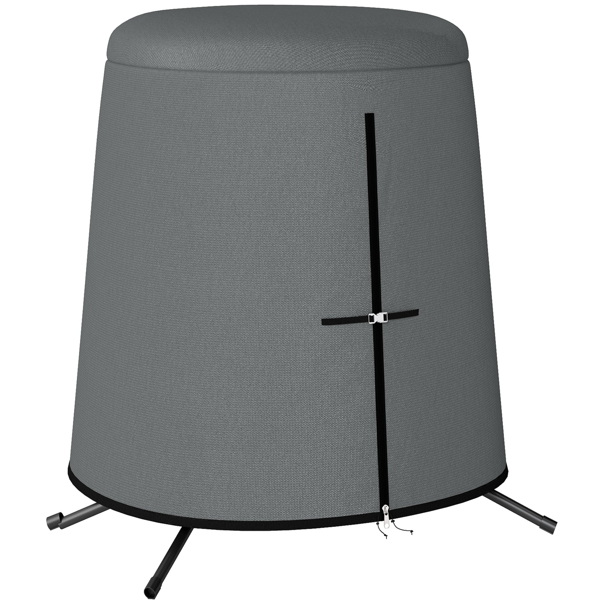 Outsunny 196 x 230 cm Hanging Egg Chair Protective Cover - Grey - North Peak Garden Furniture