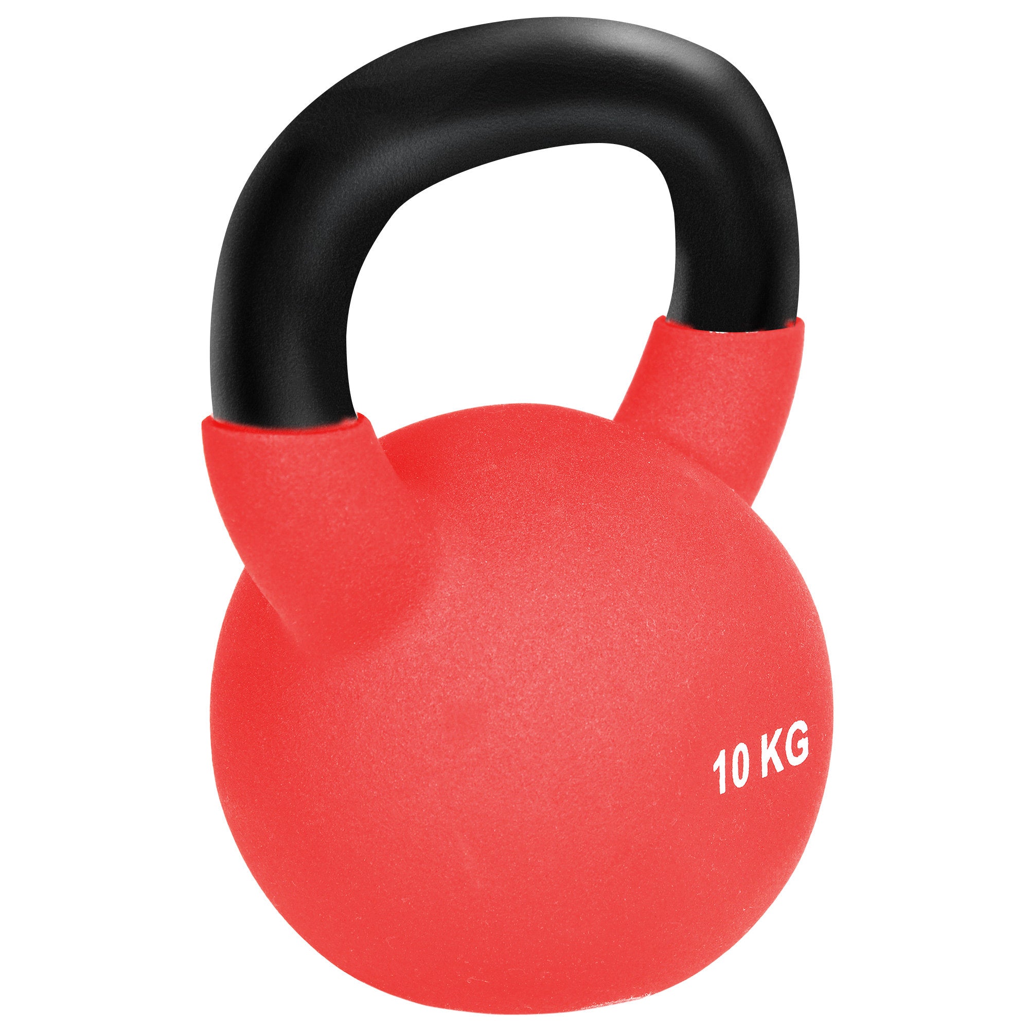 HOMCOM Soft Kettlebell, 10kg Kettle Bell with Non-Slip Handle for Home Gym Weight Lifting and Strength Training, Red - North Peak Garden Furniture