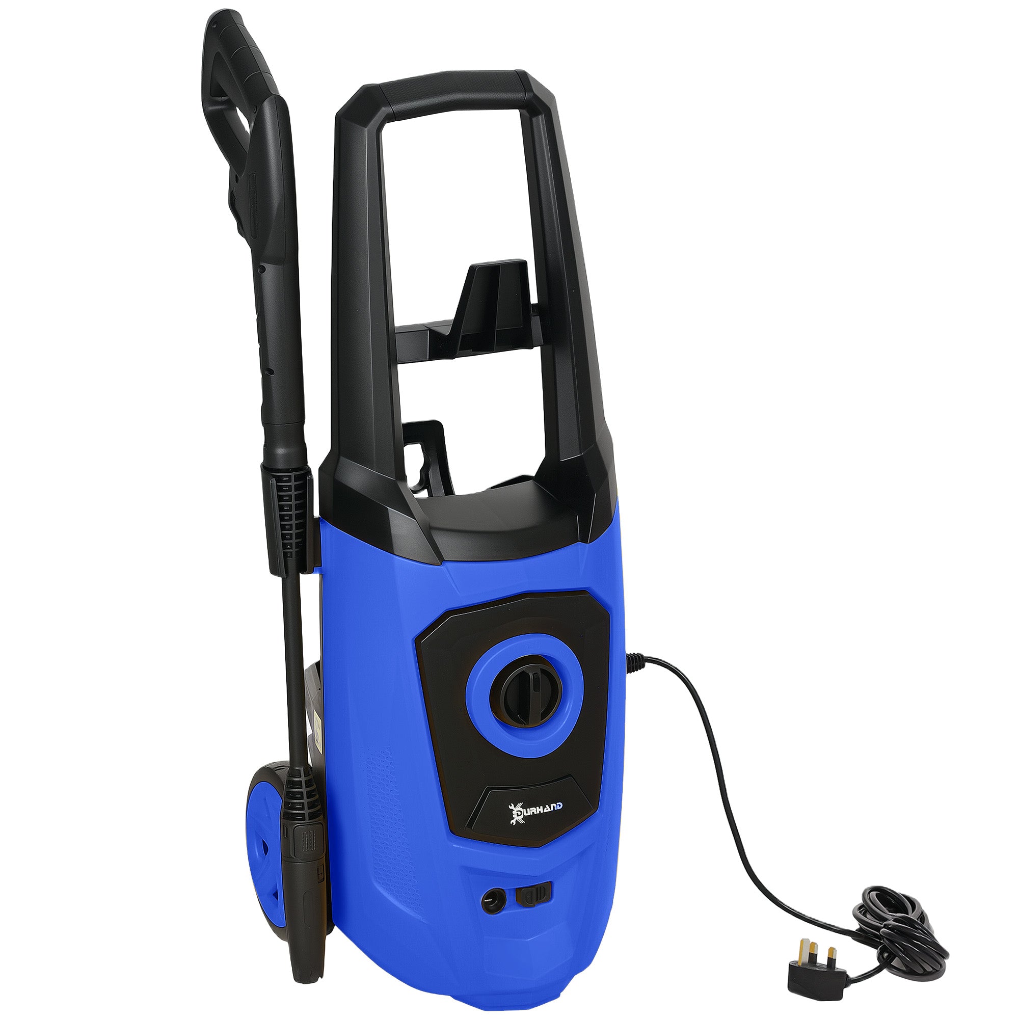 DURHAND 1800W High Pressure Washer, 150 Bar Pressure, 510 L/h Flow, High-Performance Portable Power Jet Wash Cleaner Blue
