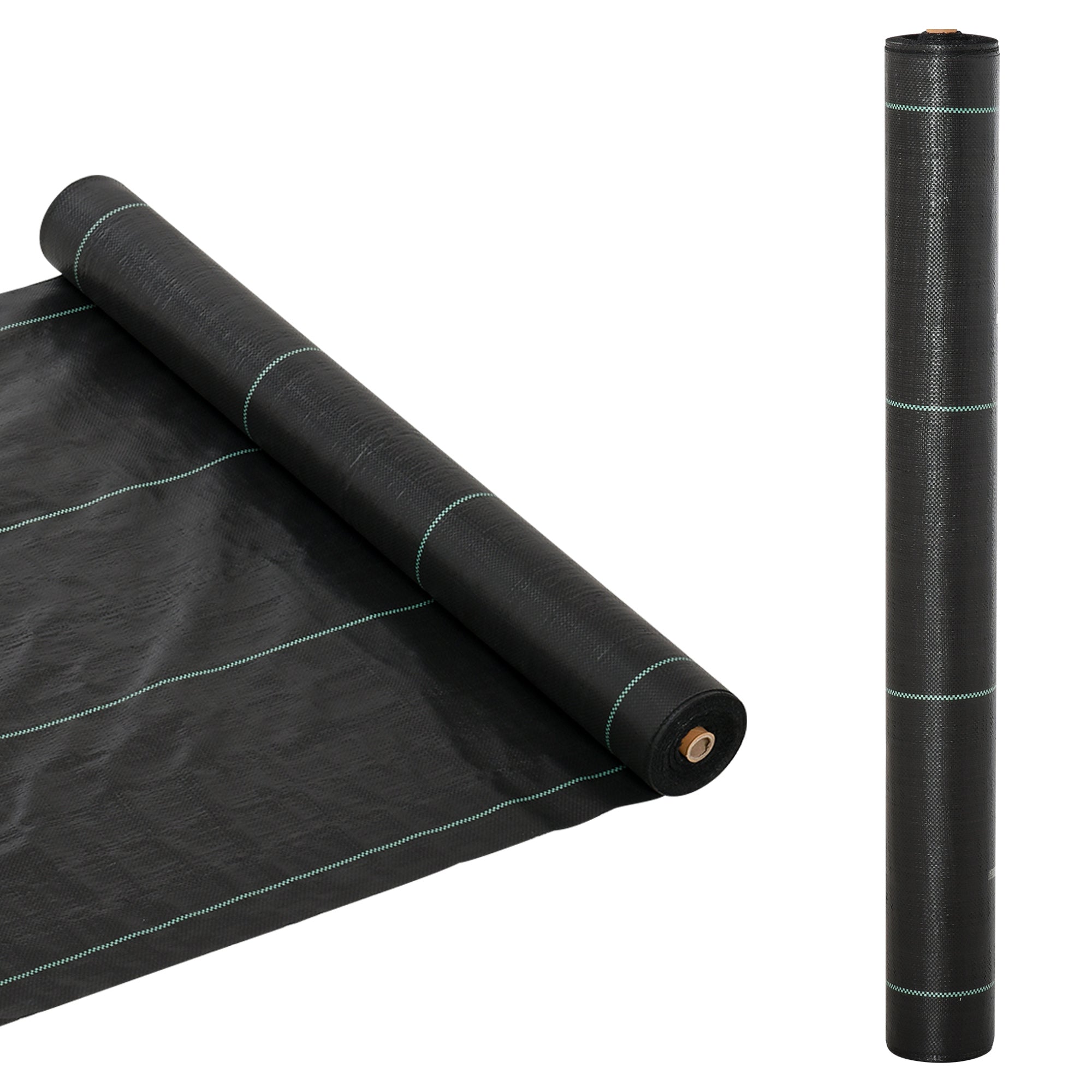 Outsunny 1x50m Gardener Premium Weed Barrier Landscape Fabric Durable & Heavy-Duty Weed Block Gardening Mat, Easy Setup & Superior Weed Control Convenient Design - North Peak Garden Furniture