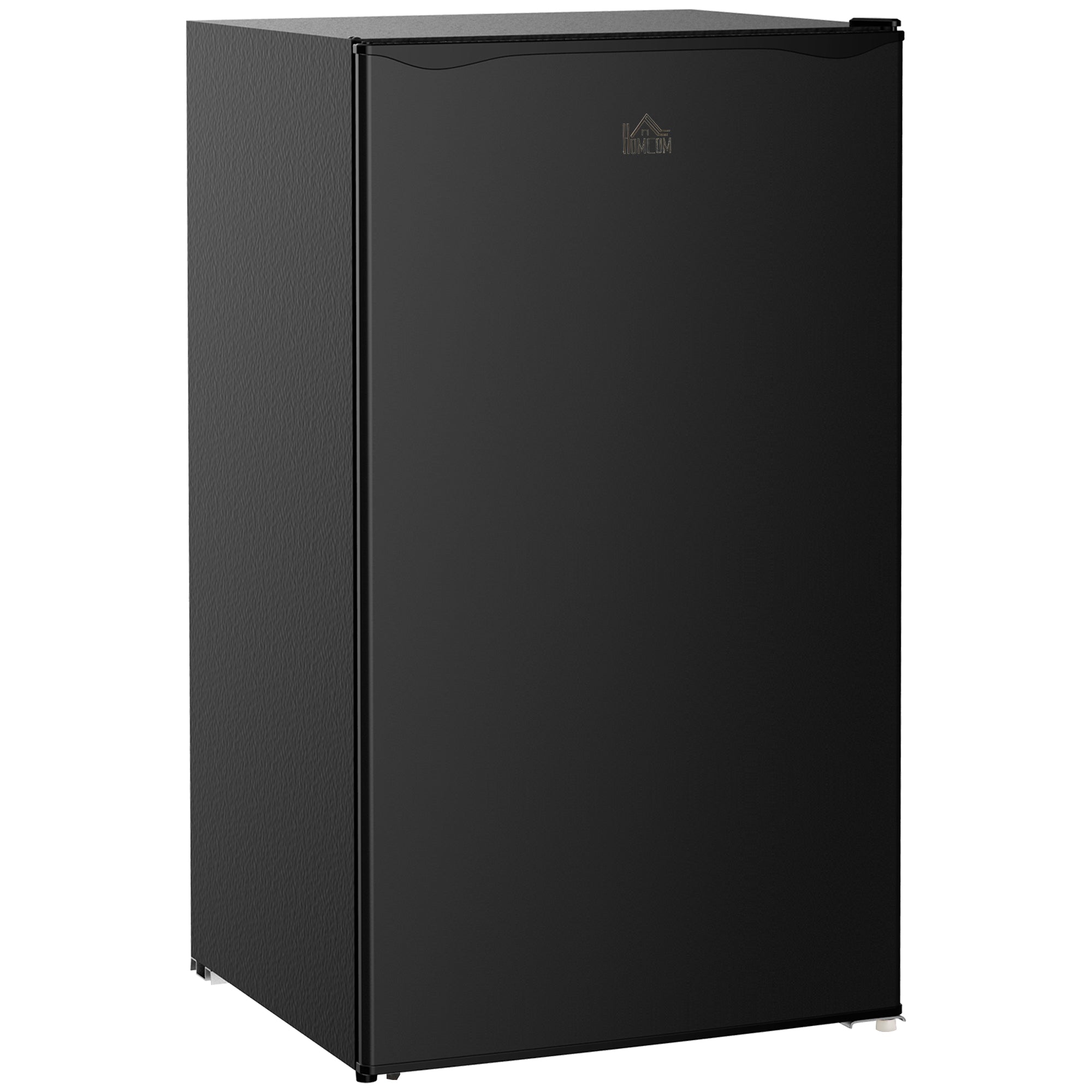 HOMCOM 91 Litre Freestanding Under Counter Fridge Freezer with Chiller Box, Reversible Door, Adjustable Thermostat, 47.5cm Wide, Noise Level: Decibels 40, Black - North Peak Garden Furniture