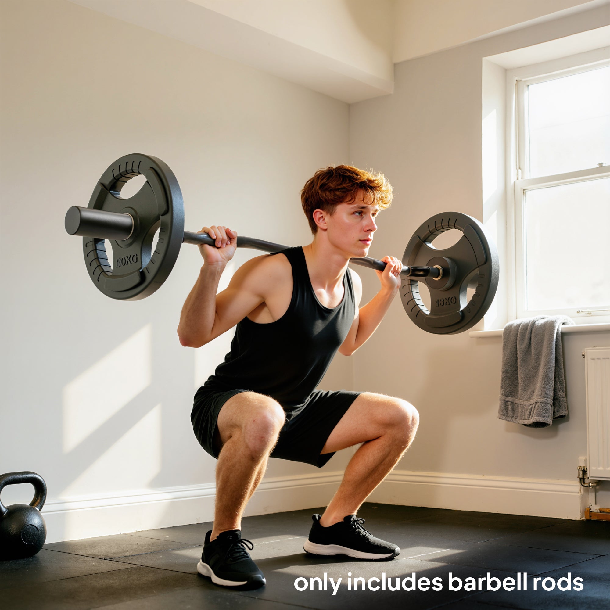 SPORTNOW 4ft Olympic EZ Curl Bar, Barbell Bar for 2" Weight Plates with Non-Slip Hand Grip 120cm