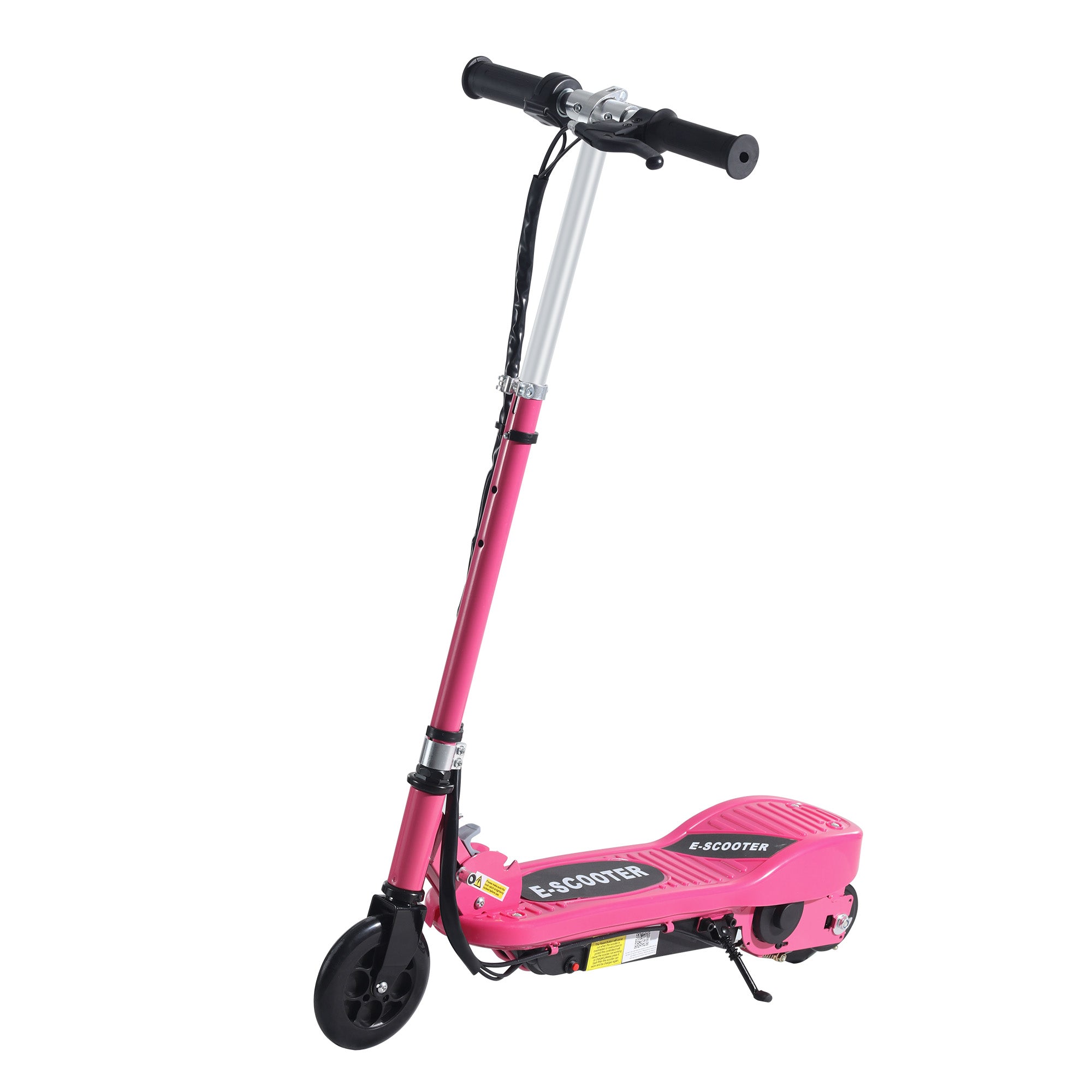 HOMCOM Folding Electric Kids Scooter Ride on Age 7-14, Pink - North Peak Garden Furniture