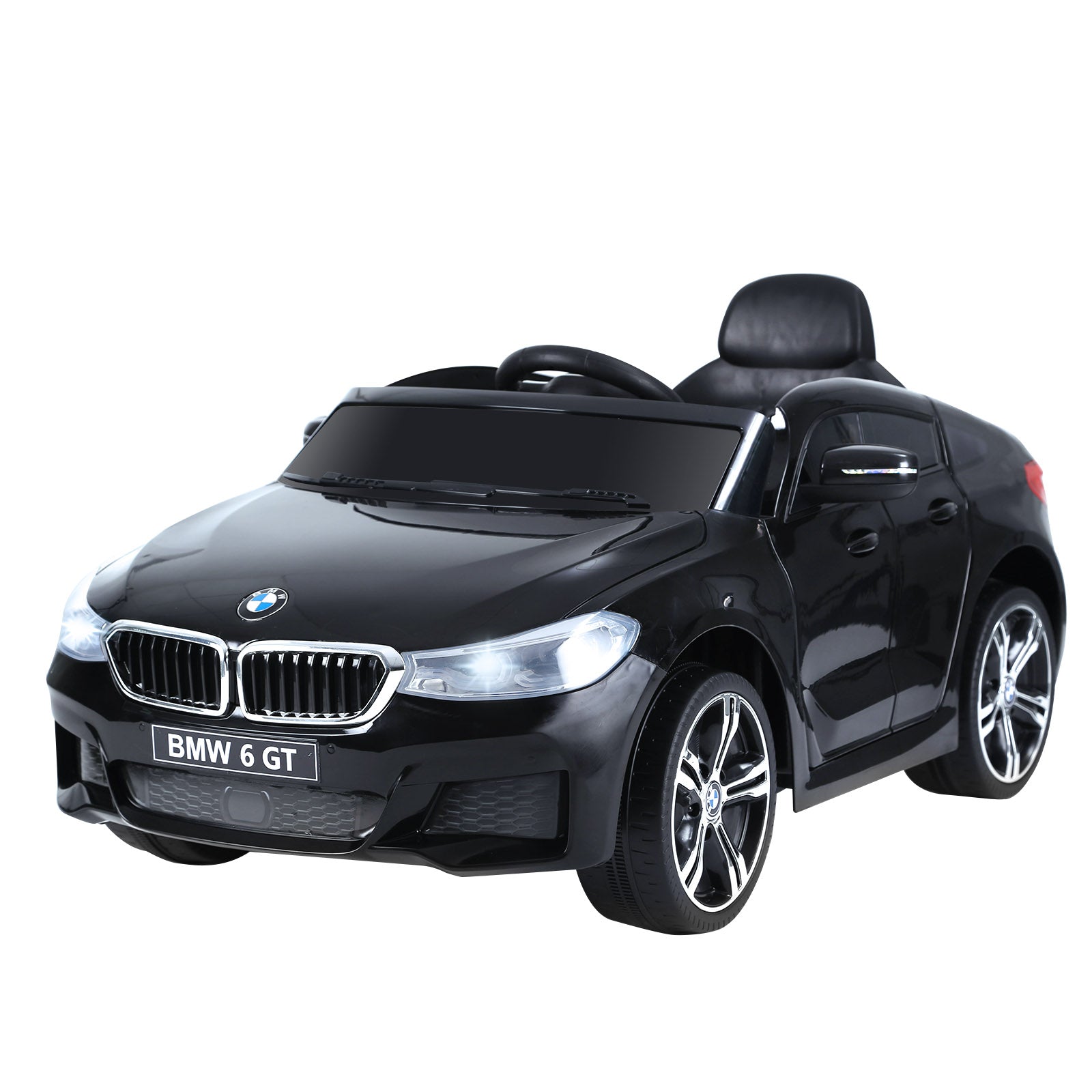 HOMCOM Kids Electric Ride On Car 6V Licensed BMW 6GT W/ Remote-Black - North Peak Garden Furniture
