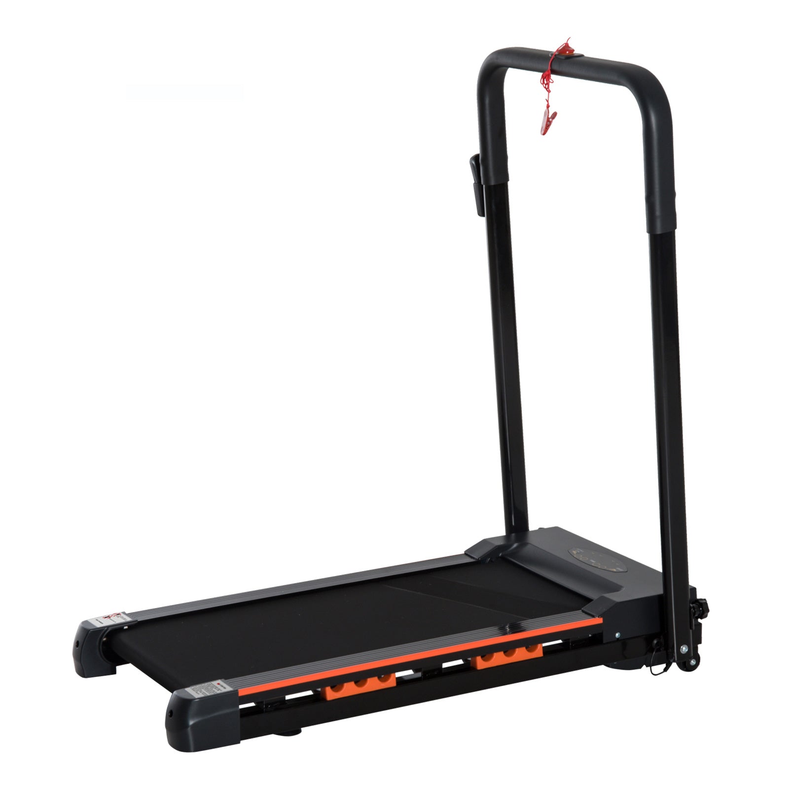 HOMCOM Steel Folding Motorized Home Treadmill w/ LCD Monitor Black - North Peak Garden Furniture