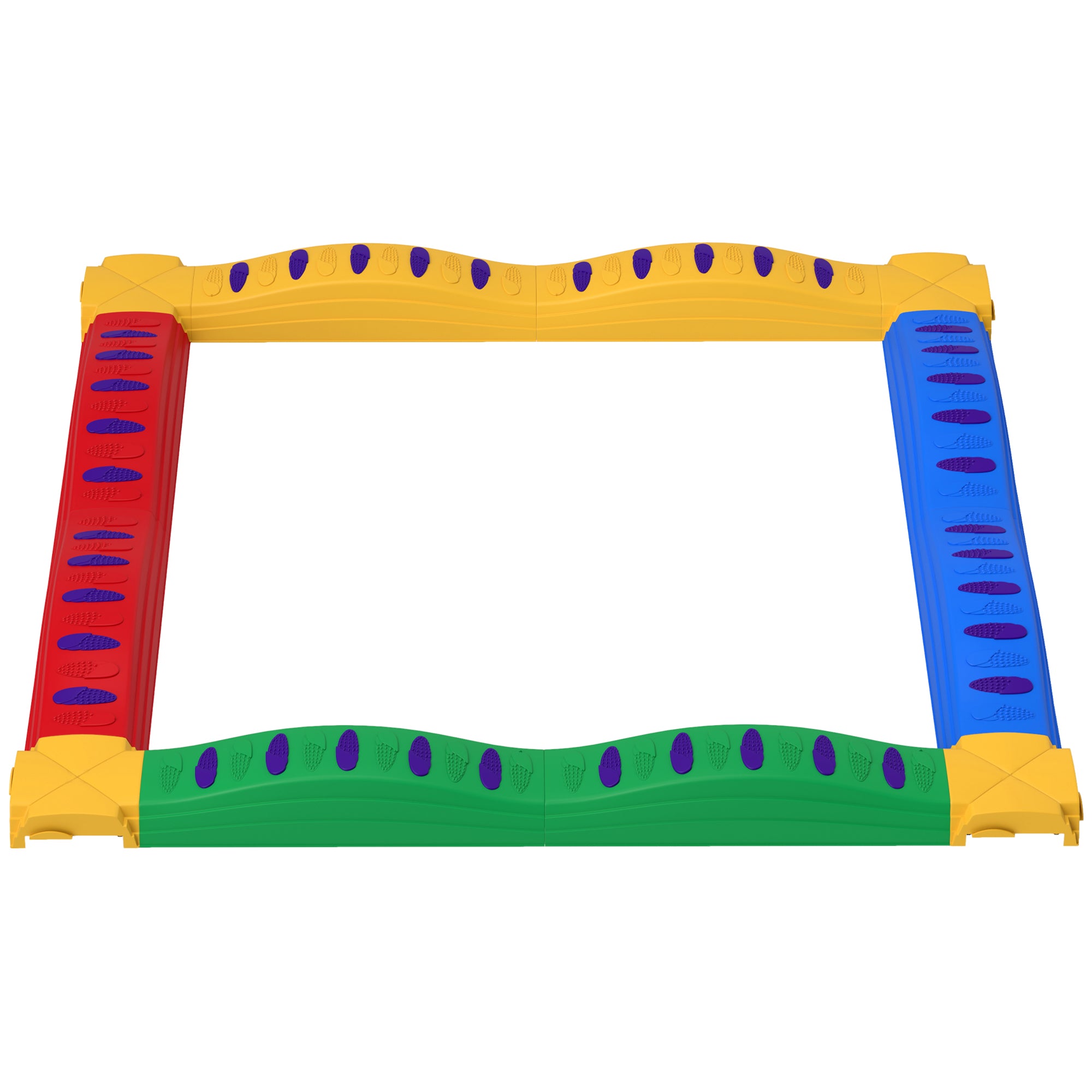 AIYAPLAY 12PCs Kids Balance Beam Stepping Stones w/ Non-Slip Foot Pads