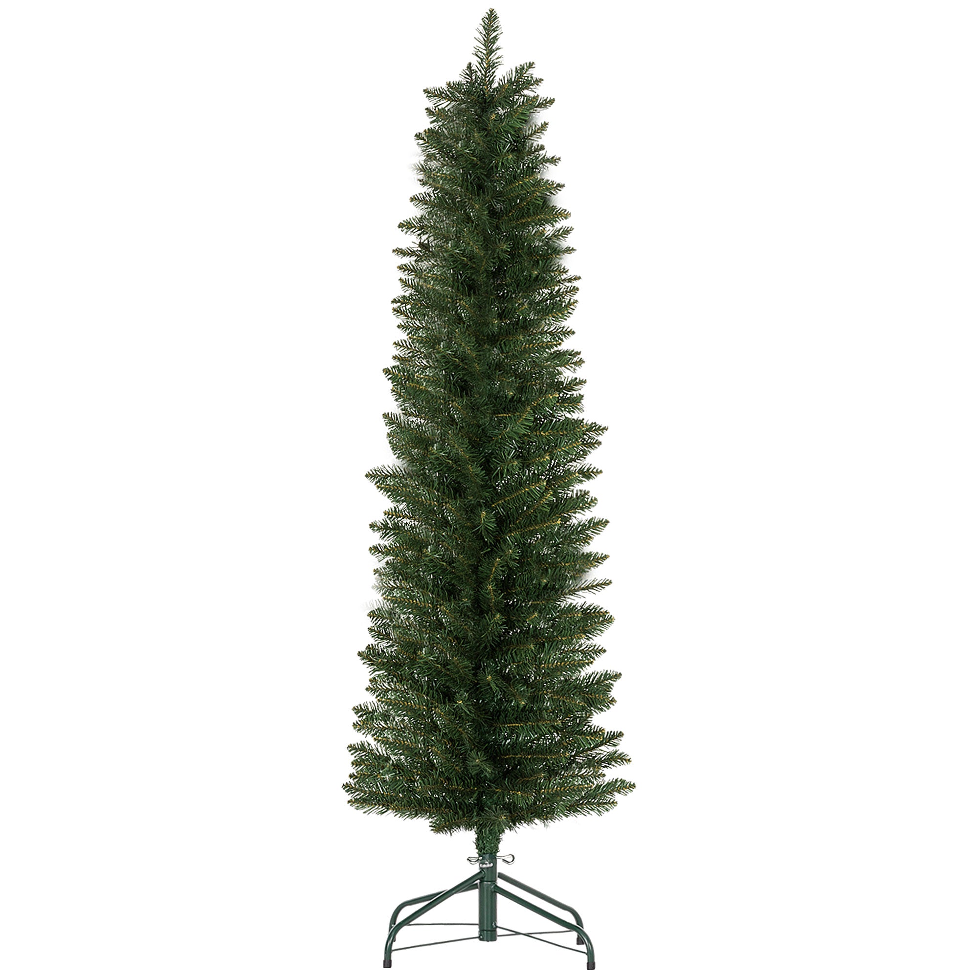 HOMCOM 5ft Artificial Bare Pencil Christmas Tree - Green - North Peak Garden Furniture