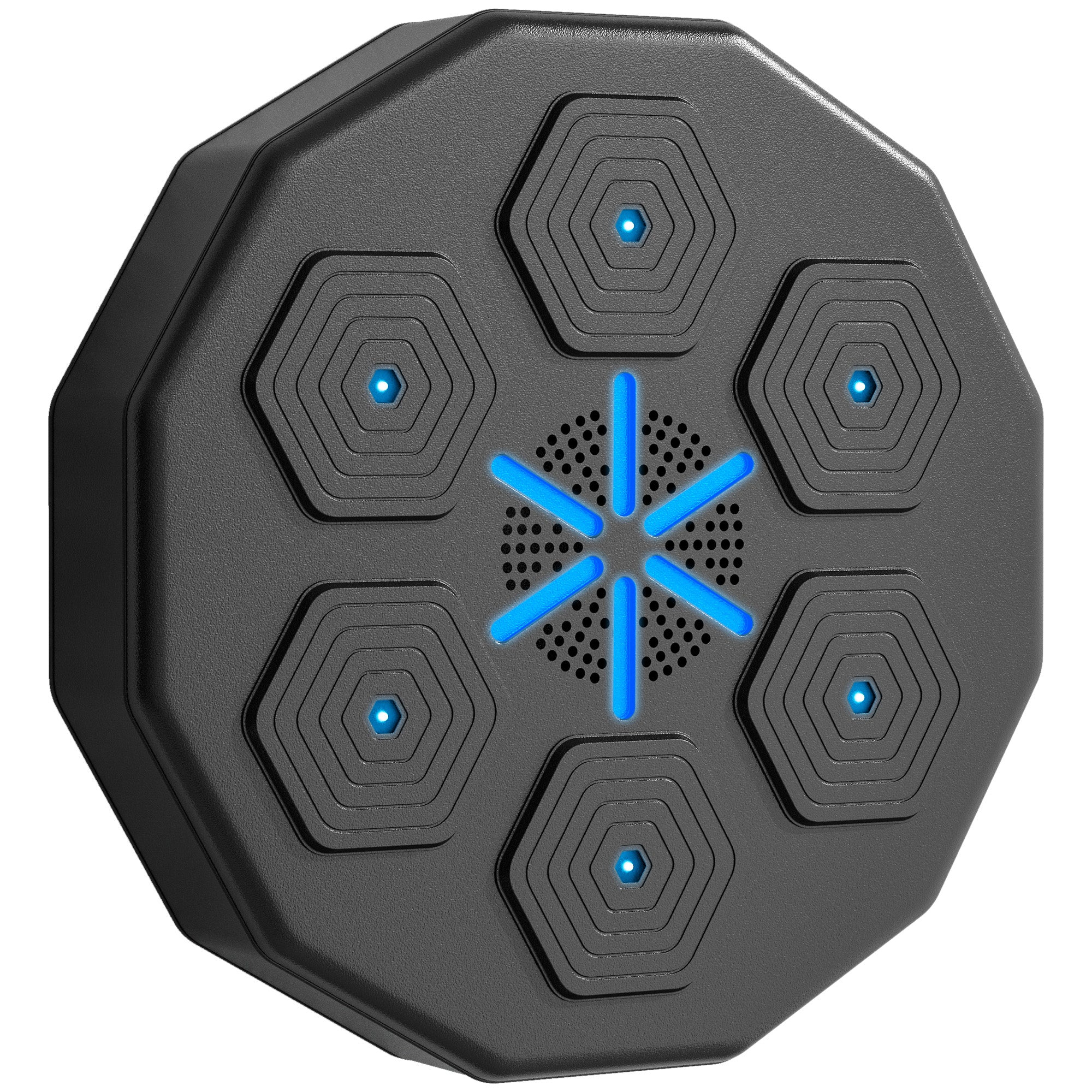 SPORTNOW Music Boxing Machine with Bluetooth Connection and LED Light Smart, Wall Mounted for Punching Beat Boxing Training