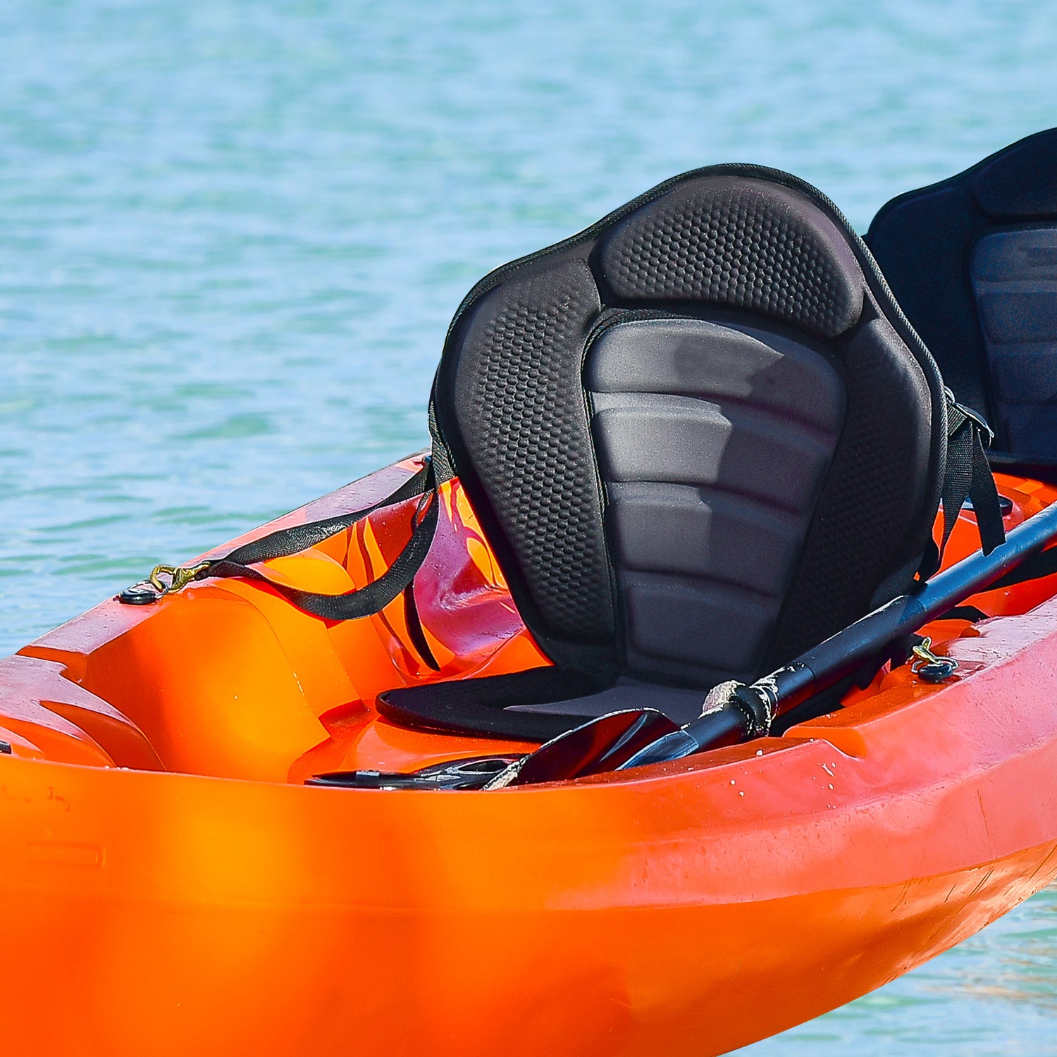 HOMCOM Deluxe Kayak Seat Sit On Top Padded Backrest Canoe Rafting Sports High Back Detachable - North Peak Garden Furniture