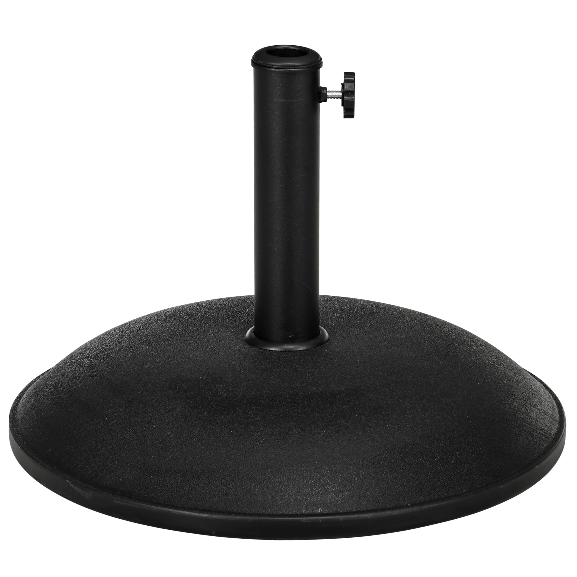 Outsunny Heavy Duty Cement Parasol Umbrella Base 20kg Patio Stand Garden Outdoor Shade Holder Round - North Peak Garden Furniture