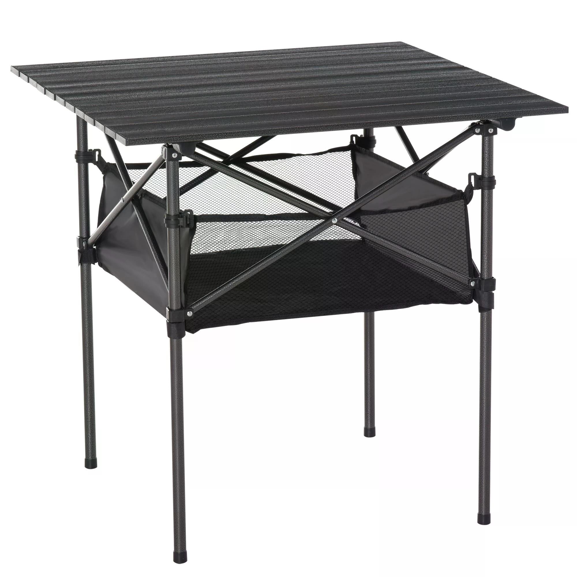 Outsunny Outdoor Folding Camping Table W/ Storage Bag, Portable for Garden Beach Picnic - North Peak Garden Furniture