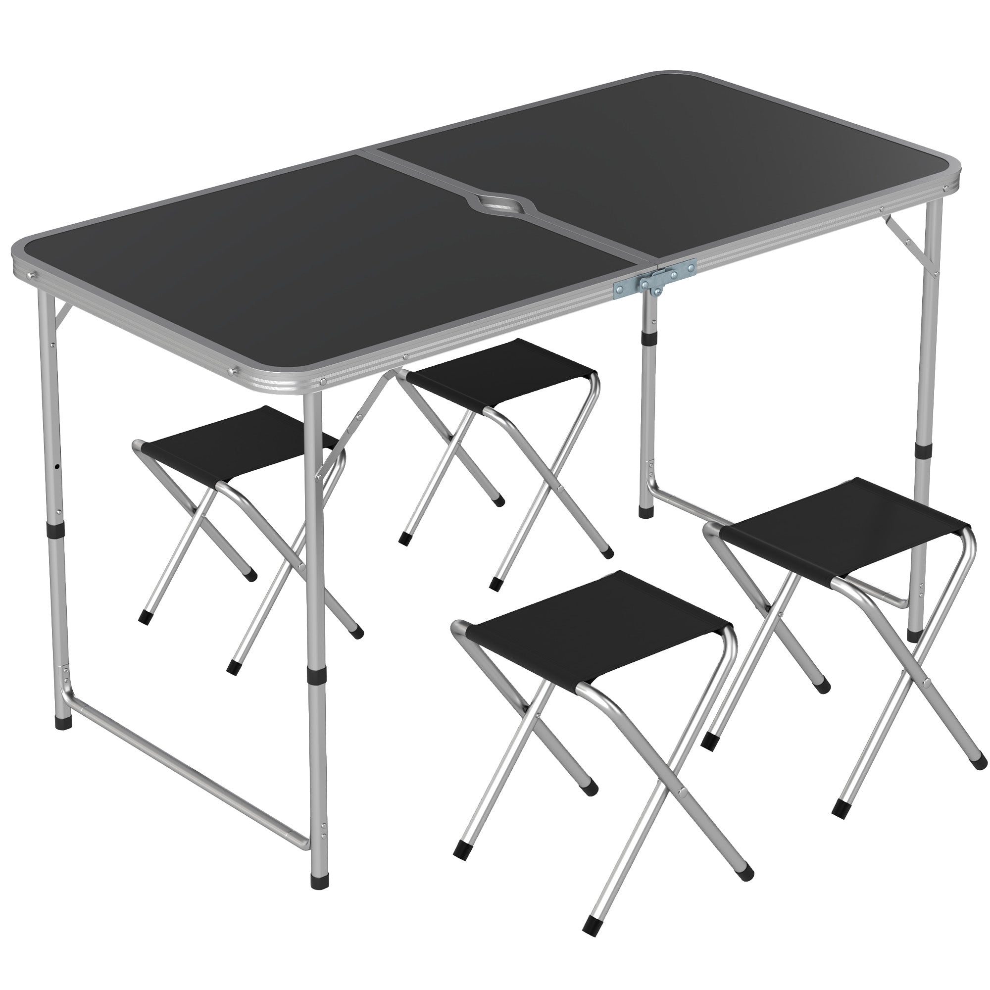 Outsunny Four-Person Foldable Aluminium Picnic Set - North Peak Garden Furniture