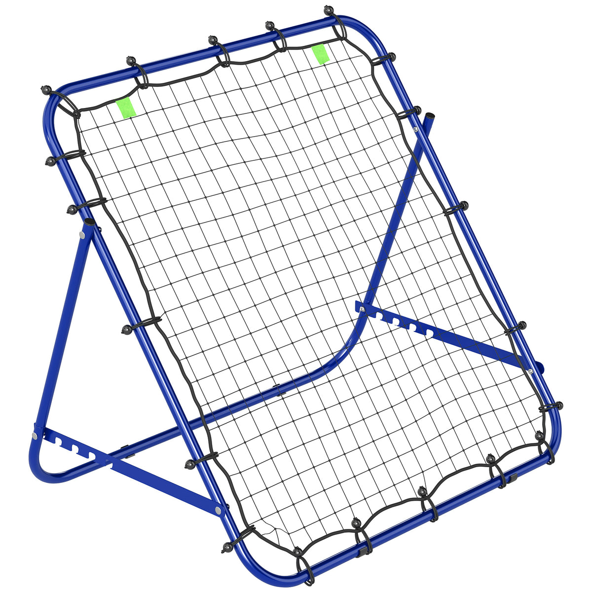 HOMCOM Adjustable Rebounder Net Kickback Target Goal for Teens Adults Training, Blue