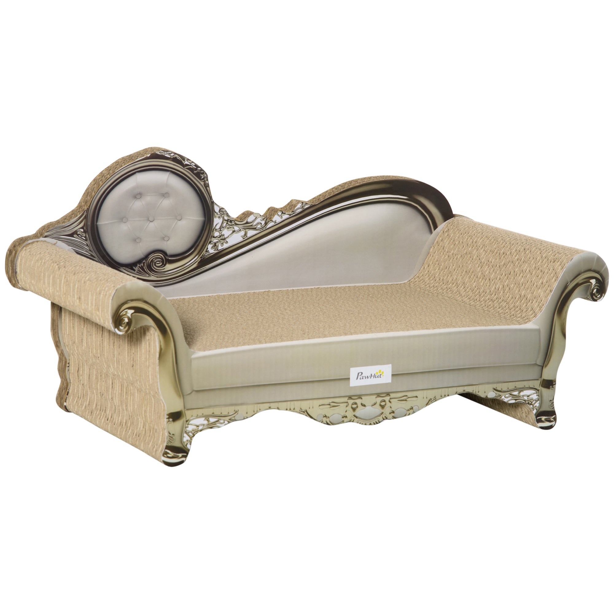 PawHut Cat Furniture, with Scratching Pad & Catnip - Brown - North Peak Garden Furniture