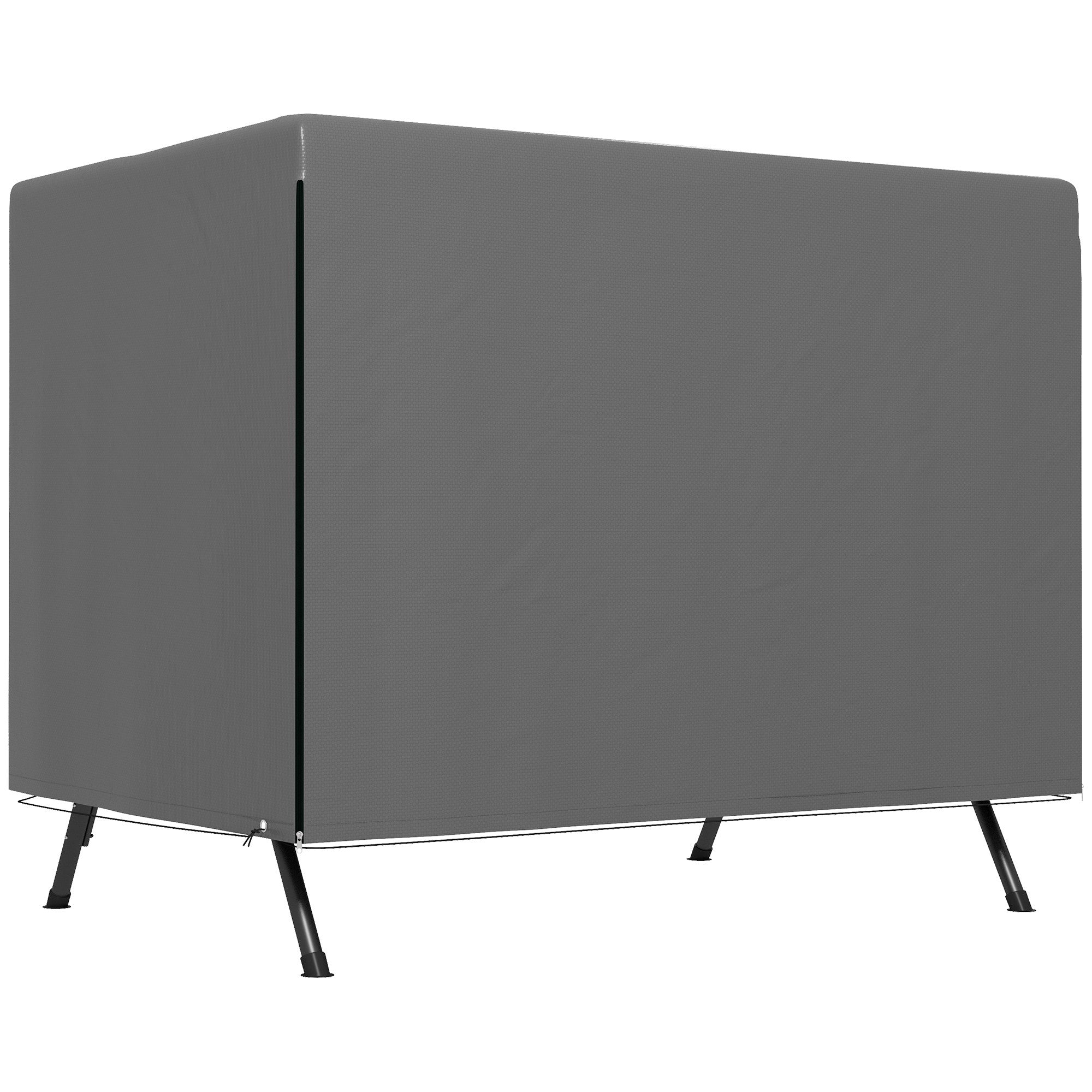 Outsunny Patio 3 Seater Swing Chair Bench Cover Outdoor Garden Furniture Rain Protection Cover Protector Waterproof Anti-UV, 215L x 155W x 150Hcm, Dark Grey - North Peak Garden Furniture